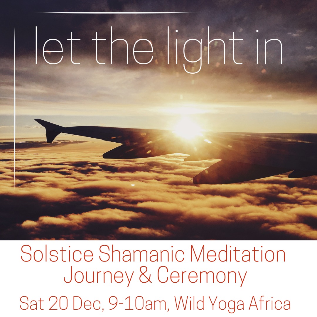 Join us for a guided shamanic meditation journey and intention-setting ceremony to mark the summer solstice and final new moon of 2026.
Let's gather to celebrate the longest day of the year and prepare of the opening of a new year.
Saturday 20 December 2025
9-10am
Wild Yoga Africa, Hoedspruit
R140
Please DM or WhatsApp 0710344583 to book