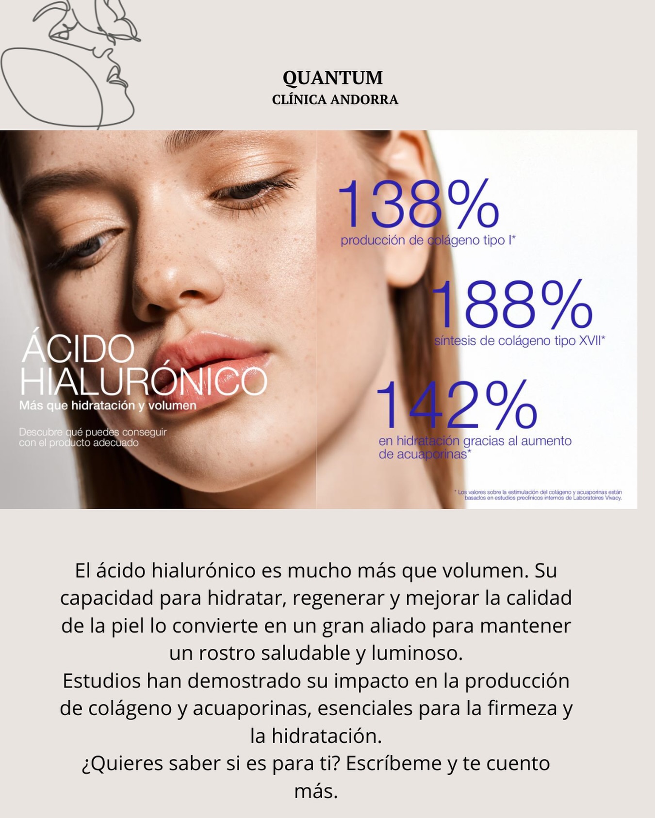 Regenera unión dermoepidérmica. Redensifica dermis. Restaura epidermis
Mejora la elasticidad y flexibilidad de la piel.
PROMOCIÓN PRE FIESTAS 250€