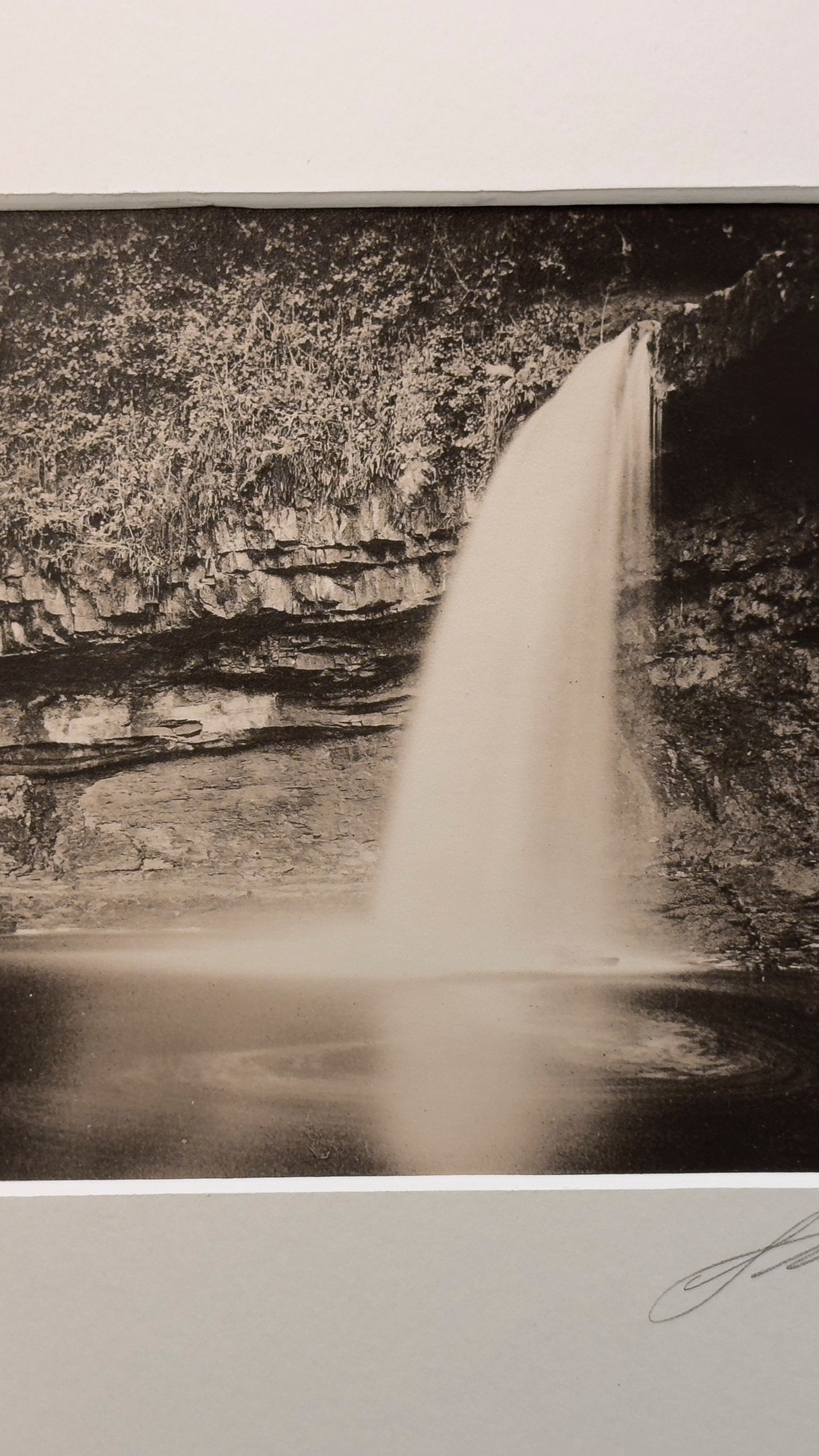 Overview of making a Lith print in a pictorialist style from a glass plate negative taken in a 100-year old Thornton Pickard Large Format Camera. Waterfall near Pontneddfechan Wales. Moersch Easy Lith chemistry on vintage bromide paper. #instructional #moersch #breconbeacons