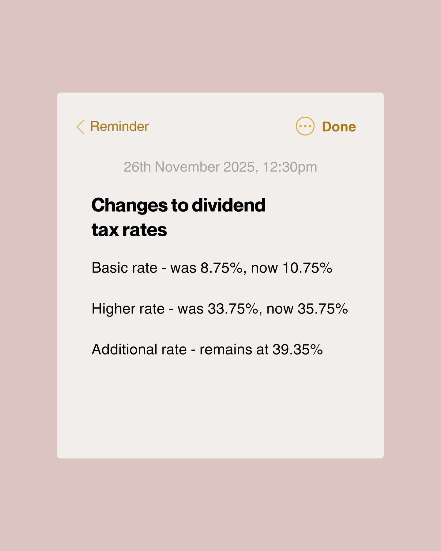The new dividend tax rates which will apply from April 2026, as announced in today's budget
#budget #finance #smallbusiness