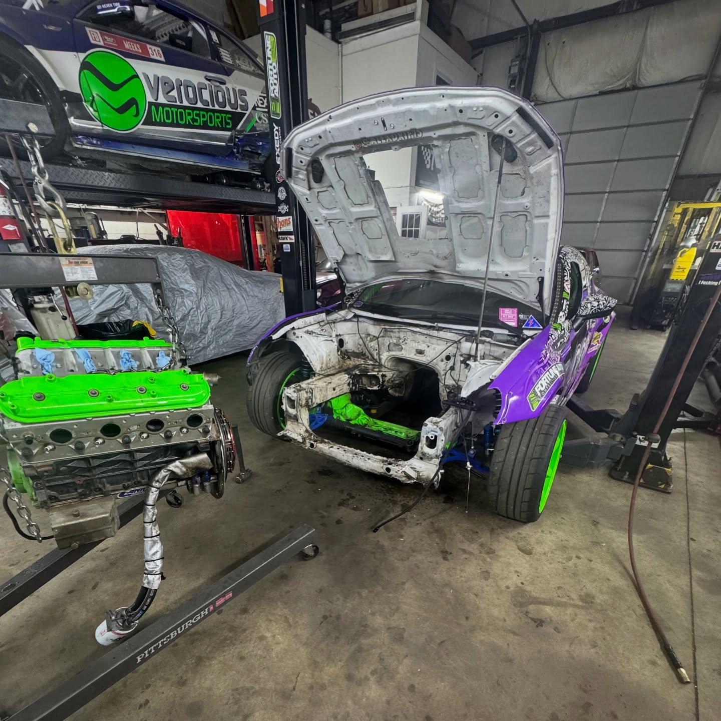 Big off season plans going into effect! @committedservicebrand is taking out the old Supercharged LS 5.3lt Iron, in with the new….