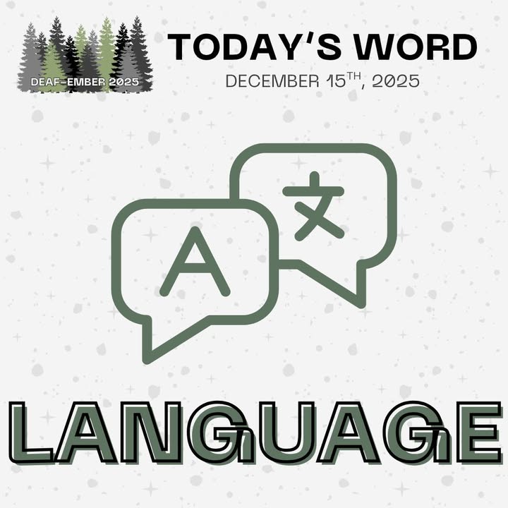 Deaf-ember 2025 Day fifteen: The prompt is "Language". Get creative and tag us in your art! Don't forget to use the hashtag #deafember2025