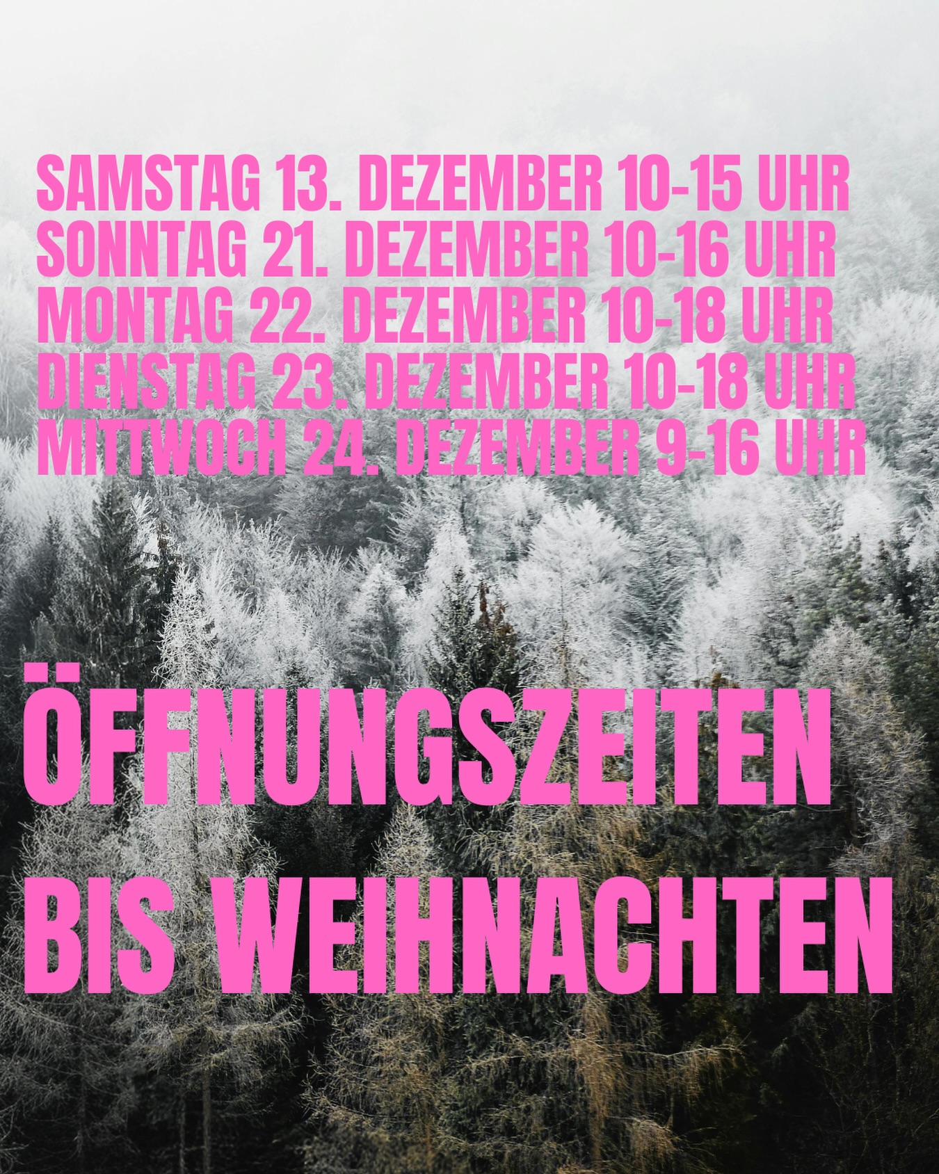 Die Tage bis Weihnachten sind voll und turbulent. Da sind ein paar zusätzliche Stunden besonders wertvoll – und zwischen den Jahren möchte man sich vielleicht sogar in ein neues Projekt vertiefen.
Deshalb hat das Fibre Atelier neben den regulären Öffnungszeiten
Mittwoch: 10–18 Uhr
Donnerstag: 9–12 Uhr und 13.30–18.30 Uhr
Freitag: 9–17 Uhr
noch an einigen zusätzlichen Tagen geöffnet.
Bei Fragen bin ich natürlich auch per Mail oder über Instagram-Nachrichten für euch da.
Freue mich auf euren Besuch
#fibreatelier
#openinghours
#knitting