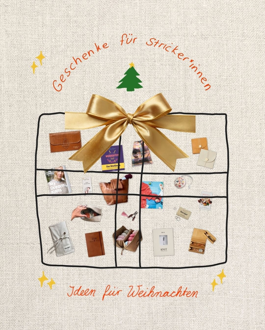 Wir haben euch eine kleine Auswahl an schönen Geschenkideen für Stricker*innen zusammengestellt.
Es steht euch frei, sie an Freund*innen und Familie weiterzuleiten.
Mehr Inspiration findet ihr auf unserer Website . Der Link steht in der Bio.
Produkte von: @redesigned_project @cocoknits @stiebnerverlag @skallstudio @laine_publishing @petiteknit @cohana_style @retrosariarosapomar