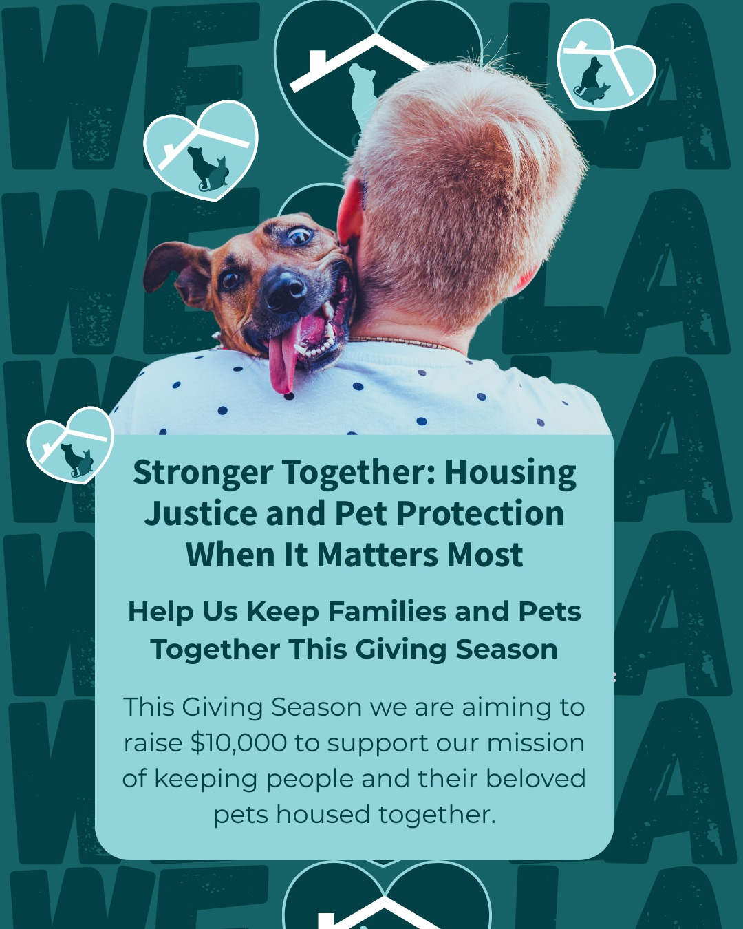 Join us this Giving Tuesday to keep families and pets together through housing challenges and disasters. Visit givebutter.com/HEART2025 to make your contribution and please share this post within your networks.
.
.
.
Ćnase con nosotros esta Temporada de Donaciones para mantener familias juntos con sus mascotas en momentos de desafĆos o crisis de vivienda. Visita givebutter.com/HEART2025 para contribuir y por favor comparta esta publicación con sus conocidos.