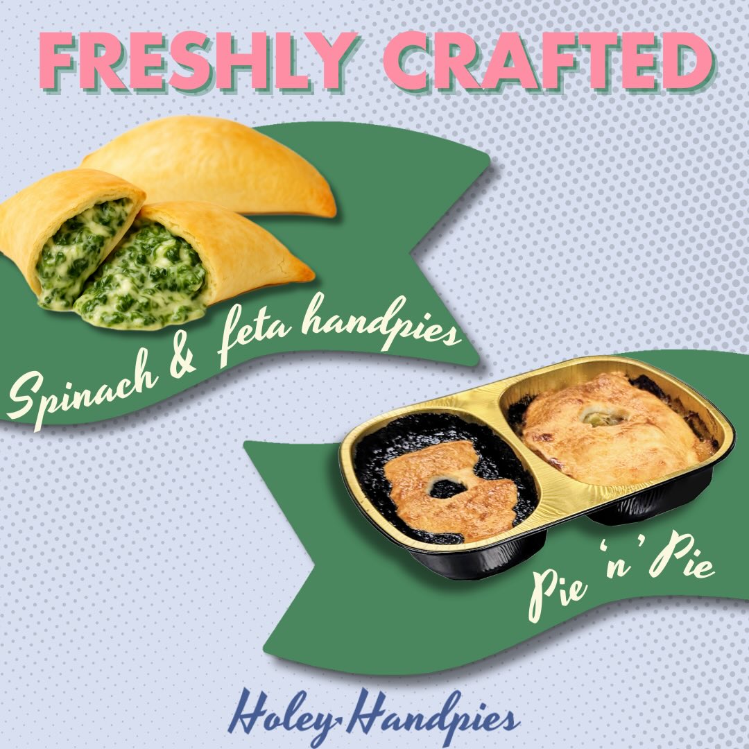 Tis the season to bring back fan favourites! Pie ‘N’ Pie and Spinach & Feta Handpies are back just in time for the Downtown Salmon Arm Farmers Market this Saturday from 10-1! 🤤 See you there!