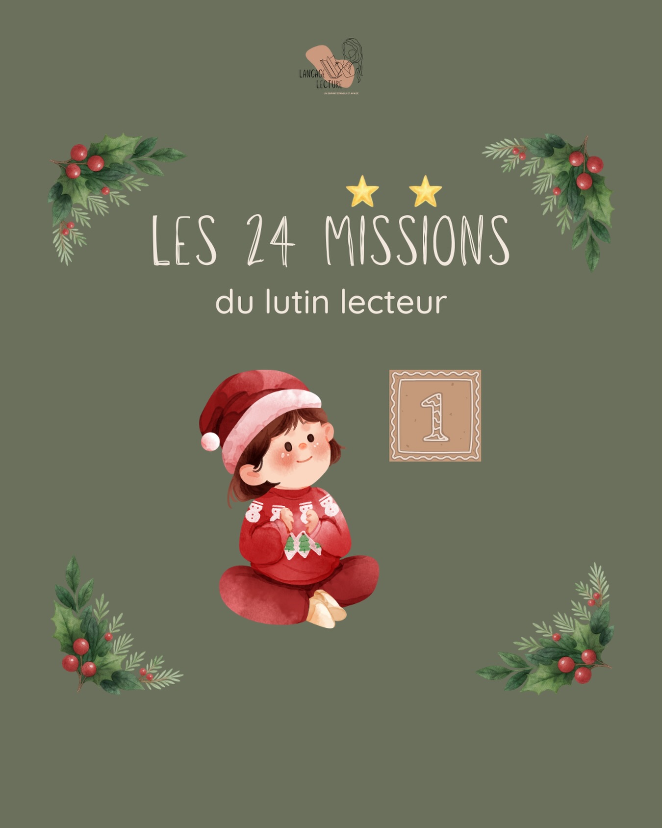 Et si l’attente de Noël devenait un moment pour grandir ? 🎄✨
Avec Les 24 missions de l’Avent du Lutin Lecteur, votre enfant joue avec les sons, compose et lit des mots, lit des phrases… tout en collectionnant des biscuits de Noël à chaque mission validée!
Un rituel doux, motivant et plein de magie pour de petits lecteurs ❤️
Retrouvez le PDF prêt à l’emploi dans la boutique (Lien en bio).
#parentalitépositive #lecturecp #calendrierdelavent apprendreàlire apprentissagedelalecture magiedenoel joueraveclessons