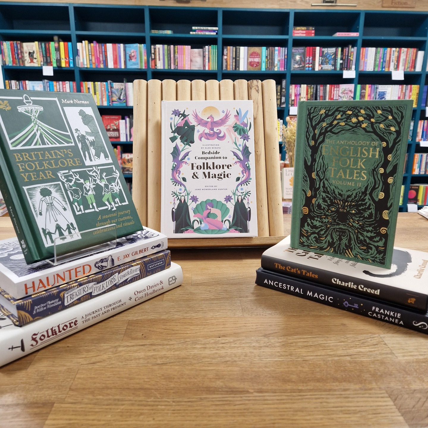 T’is the season of the Witch. From historic folk tales to guides to a magical year, there are many beautiful books for the fan of the mystical and the myth.
- Britain’s Folklore Year by Mark Norman
- The Cat’s Tales by Charlie Creed
- Folklore by Owen Davies & Ceri Houlbrook
- Bedside Companion to Folklore & Magic by Jane McMorland Hunter
- The Anthology of English Folk Tales Volume II
- Ancestral Magic by Frankie Castanea
- Treasury of Folklore: Seas & Rivers by Dee Dee Chainey & Willow Winsham
- Earth Magick by Cheralyn Darcey
#folklore #ghoststories #bookrecs #bookrecommendations #bookshop #bristolbookshop #shoplocal #giftguide #giftideas #giftbooks #bookstagram #bristolbookshop #bristolbookstagrammers #bristolbookstagram #bs5
