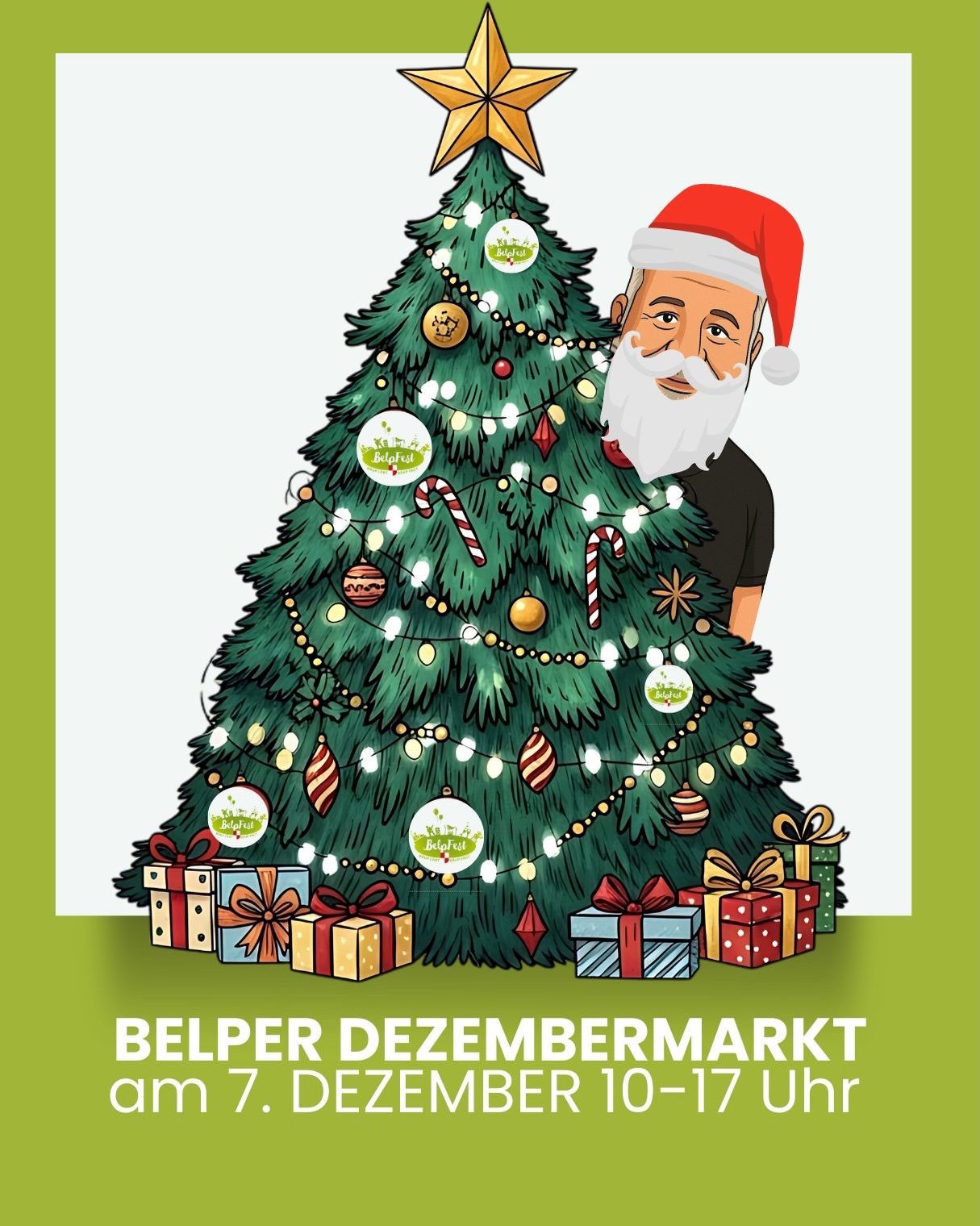Besuche uns am Belper Dezembermarkt! 🎄
Am 7. Dezember, von 10–17 Uhr, kannst du bei uns deinen BelpFest-Button sichern.
Damit unterstützt du das BelpFest – und sicherst dir gleichzeitig die Chance auf Preise im Gesamtwert von CHF 5’000.–! ✨
Vorbeikommen – Button kaufen – gewinnen.
Wir freuen uns auf dich! 🙌