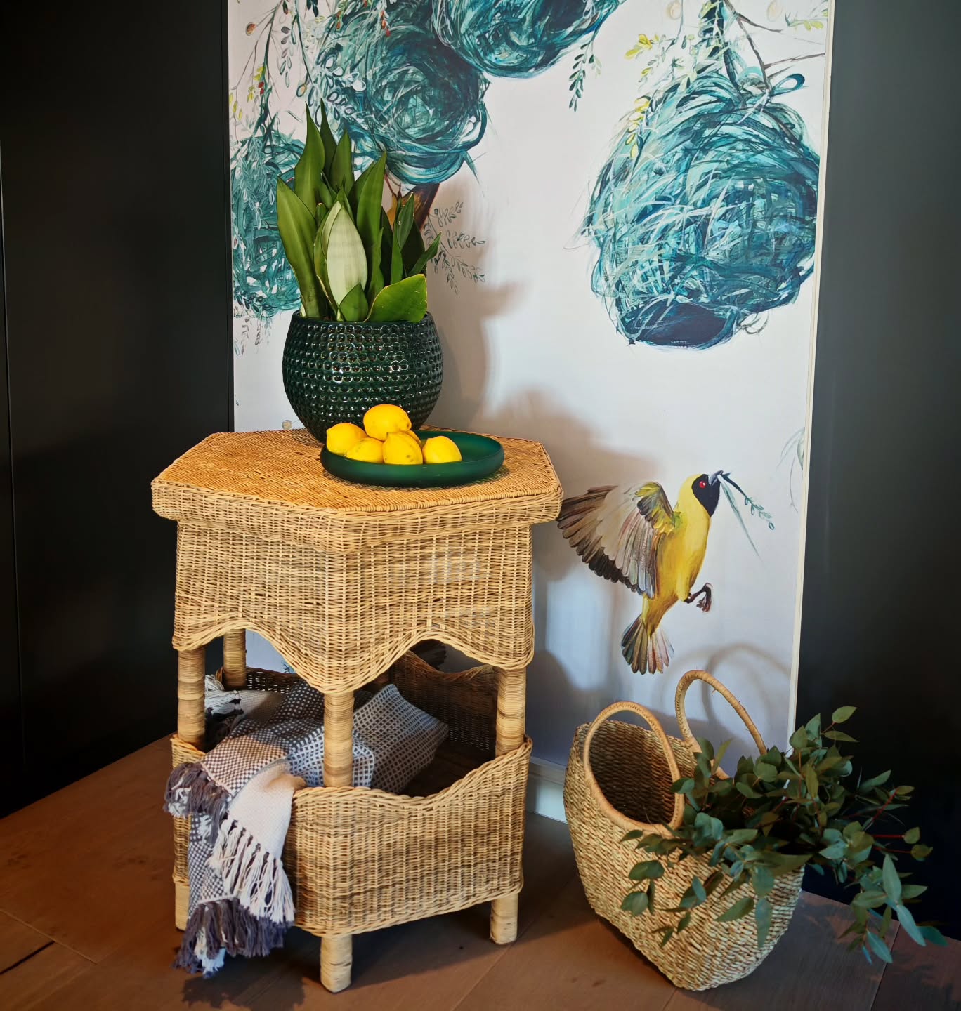 The Hexa Cane Occasional Table
Angles, texture, balance - all wrapped into one beautifully handcrafted piece.
The Hexa celebrates symmetry with its bold hexagon silhouette and airy cane weave, creating the perfect blend of sculptural and subtle.
Styled here against the stunning @carasavenwalldesign wallpaper - the natural tones and geometric lines play effortlessly together, proving that sometimes the magic is in the pairing.
A table that works solo.
A table that shines styled.
A table that turns any corner into a moment.
Natural cane
Handwoven by Malawian artisans
Lightweight, timeless, and endlessly versatile
The Hexa Cane Occasional - where simplicity becomes standout.
#MalawiCane #HexaTable #OccasionalTable #CaraSavenCollection #InteriorDesignSA #NaturalTextures #ArtisanMade #CoastalHome #NeutralInteriors #BohoMeetsModern #CaneFurniture #StatementFurniture #HomeDecorZA #ElevatedLiving