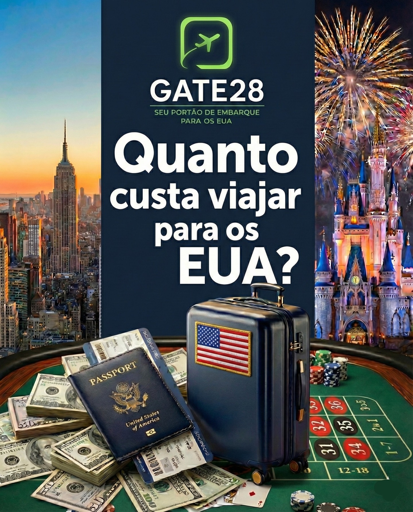Todo mundo sonha com os Estados Unidos, mas pouca gente sabe quanto custa de verdade.
Hospedagem? Alimentação? Parques? Transporte? Seguro?
Spoiler: dá pra montar viagem boa sem vender um rim.
Quer que eu faça uma simulação completa pra tua realidade?”
Chama no direct com que montamos tudo pra ti!
#viajareua #vistousa #viagenseua #orlando2025 #disney2025 #newyorktrip #miamitrip #viajarépreciso #viagemplanejada #roteirodeviagem #orlandotrip #dicasdeviagem #viajarbarato #consultoriadeviagem #brasileirospelomundo