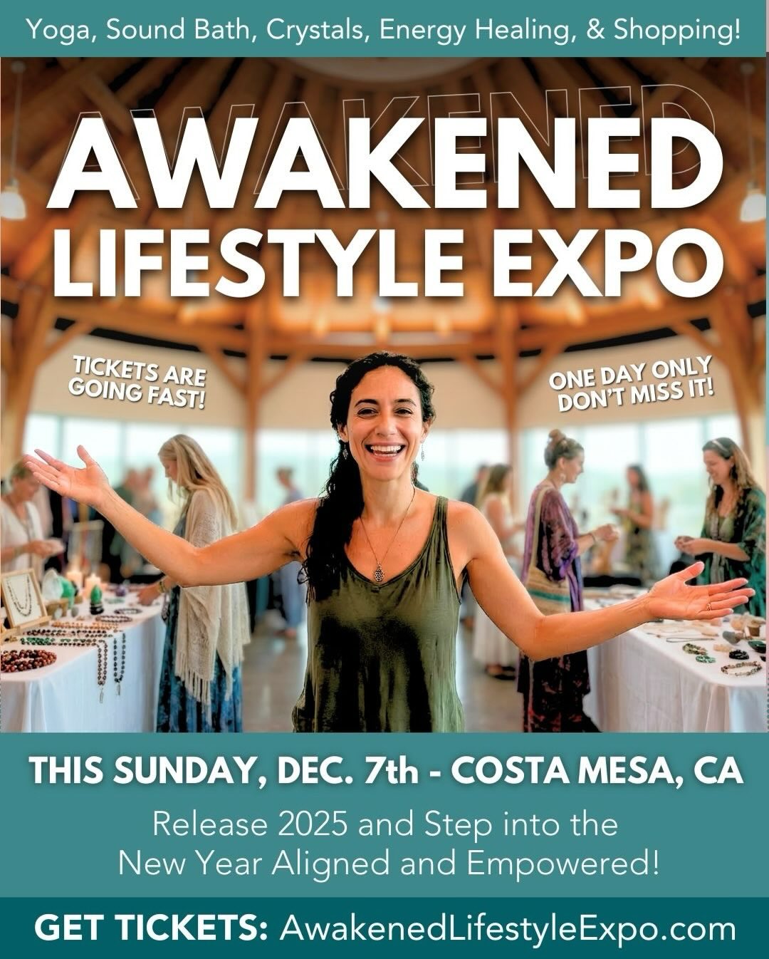 @giftglobalinitiative is proud to sponsor the biggest transformational well-being event of the year, supporting conscious community, healing, and global impact.
For months, we’ve been curating AWAKENED LIFESTYLE EXPO to be a one-of-a-kind transformational well-being experience for you and your friends. If you’re ready to release 2025 and step into the new year feeling empowered, aligned, and prepared for an incredible 2026, this one-day celebration of mind, body, and spirit is not to be missed!
🌟 WHAT TO EXPECT
Yoga, sound bath, breathwork, crystal wisdom, psychic readings, energy healing, somatic dance, aura photography, channeled messages, timeline jumping—and shopping from 40+ exhibitors featuring conscious jewelry, skincare, clothing, candles, metaphysical tools, books, holistic wellness products, and more!
AWAKENED LIFESTYLE EXPO
Sunday, December 7th
Costa Mesa, California
🎟️ Get Your Tickets: awakenedlifestyleexpo.com
🌿 Marketplace: 9:30am–4pm
40+ vendors, intuitive readers, healers, and consciously crafted gifts.
🧘 10 Daytime Workshops: 10am–5pm
Yoga, breathwork, sound bath, somatic dance, timeline jumping, crystal wisdom, psychic mediumship, multidimensional healing, and more.
⭐ The Main Event: 7–9pm
• Sah D’Simone — Healing generational trauma @sahdsimone
• Ken Lloyd — Multidimensional healing @kenlloyd.official
• Livia Devi — 7D channeled transmission for 2026 @arcturianschanneling
• Panel Discussion with David Trotter, Publisher of Awakened Magazine
🎁 Every attendee receives the new print edition of Awakened Magazine
💼 First 50 Marketplace guests receive a swag bag
⭐ VIPs receive a premium swag bag
OUR PARTNER SPONSORS
Presenting Sponsor — Molli Burkett Coaching @molliburkettcoaching
Studio Sponsor — Behind the Lids Healing Collective @behindthelids
Hydration Partner — Aqua Harmonia @aquaharmonia
#awakenedlifestyleexpo #awakenedmagazine #consciousliving #consciouslife #consciouslifestyle #consciouslifeexpo #costamesa #costamesaevents #orangecounty #ocevents #orangecountyevents #california #losangelesevents #mentalhealth #mentalwellbeign #wellbeign #journeytohealth #psychic #mediumship