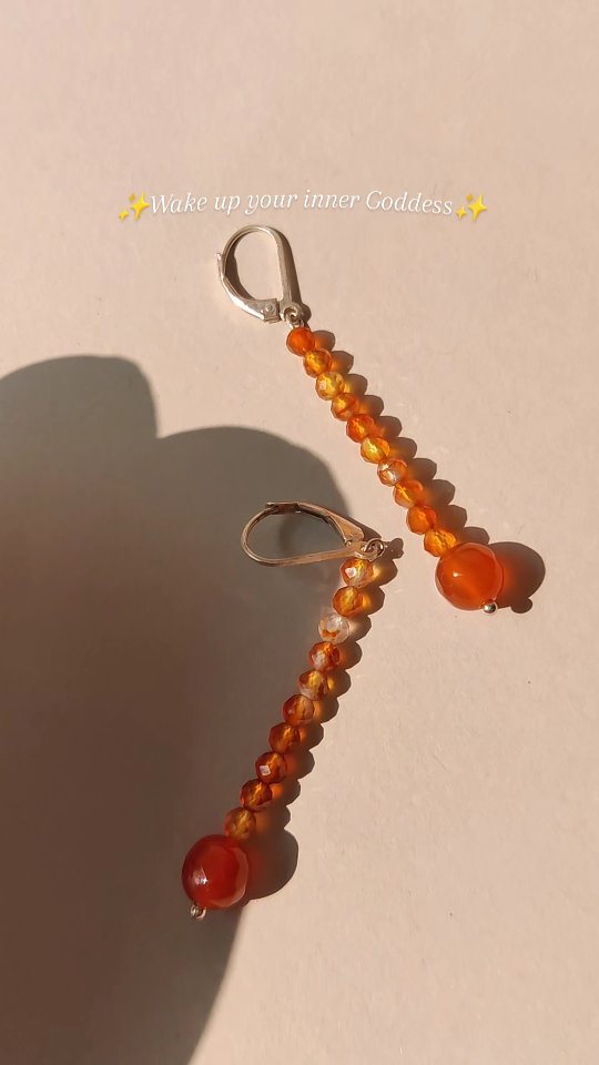 Coming Soon
to all my dreamy girlies. If you are looking for something beautiful and intentional in your collection then these carnelian gemstone earrings are just for you. Embrace your creative energies with these powerful Carnelian earrings.
These beautiful dangling earrings are handmade in silver.
Stay tuned to add it to your dreamy jewelry collection launch.