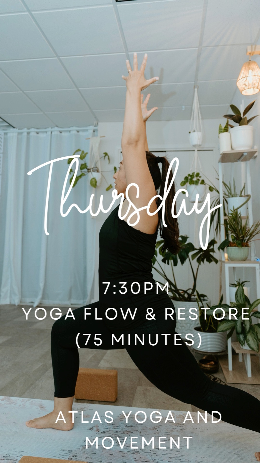 ✨ Need a little refresh for your body & mind in this chilly weather? ❄️
Come warm up with us! Thursday 7:30 PM Yoga Flow & Restore. 🧘♀️💛
Learn more about us & register here:
www.atlasyogaandmovement.com
