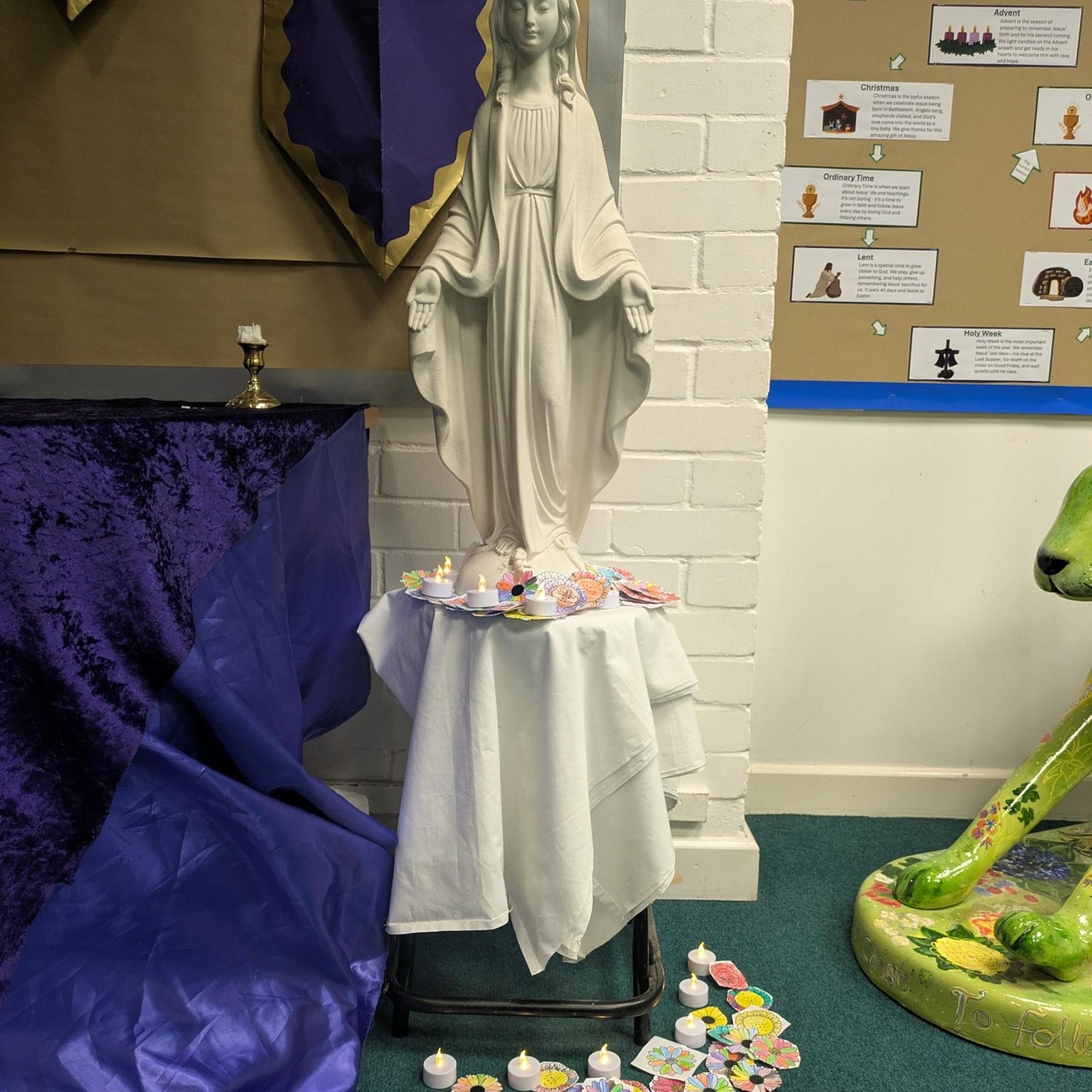 Year 1 went on a pilgrimage to celebrate the Feast of the Immaculate Conception.