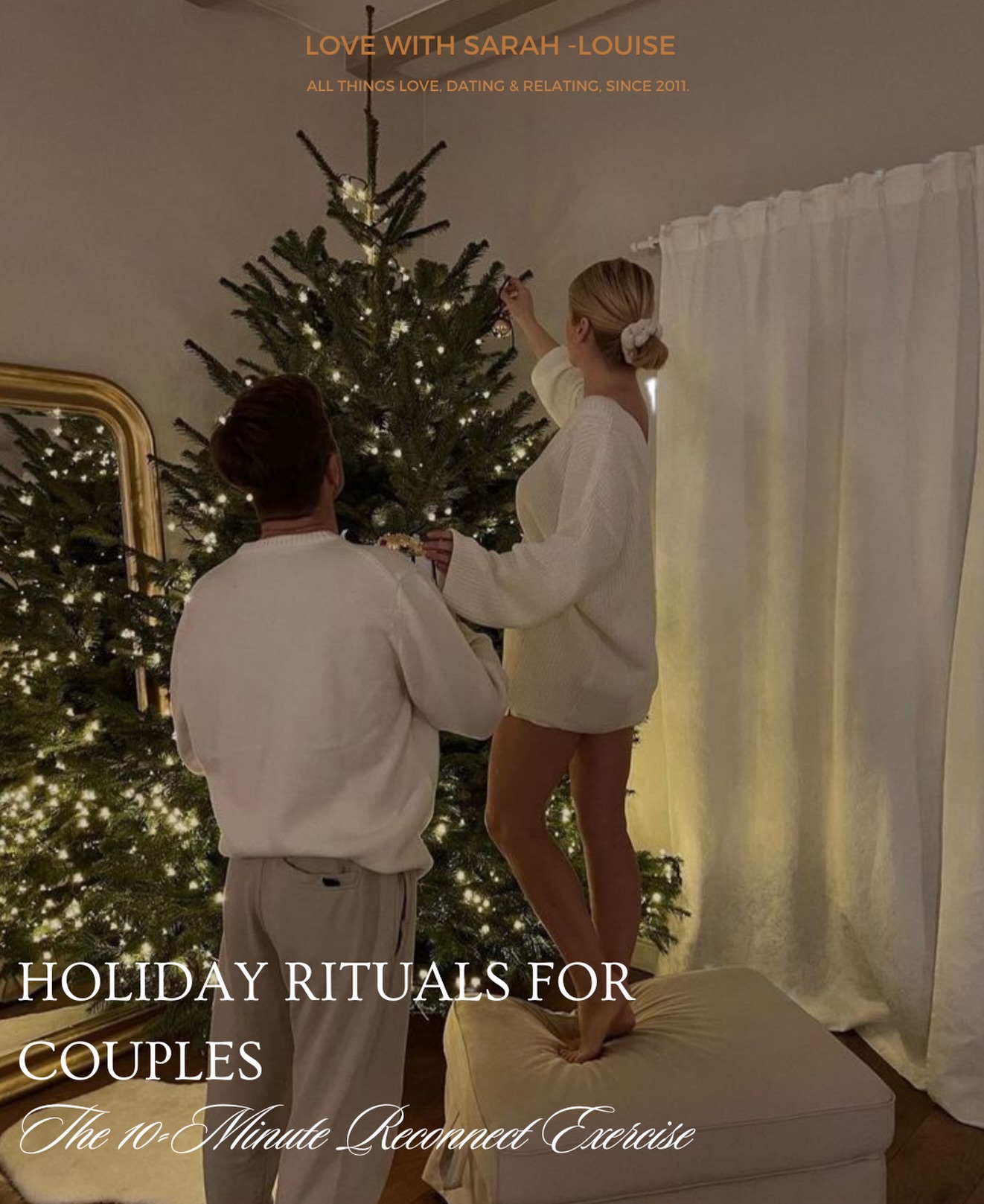 Holiday rituals for couples don’t need to be big or complicated.
Sometimes the simplest moments create the deepest connection.
Here’s a gentle 10-minute reconnect exercise you can try together this week ❤️
10-Minute Reconnect Ritual:
Sit facing each other with phones away.
Take 3 slow breaths together.
Each person shares one thing they’re grateful for in the relationship today.
Share one small thing you need more of this week (affection, reassurance, space, help, quality time).
End with a 20-second hug to regulate your nervous systems and bring you back into sync.
A tiny ritual, done consistently, keeps couples grounded, calm, and emotionally close during the busy holiday season ✨
Much Love,
Sarah Louise x
#RelationshipRituals #CouplesTherapyTips #HolidayStressSupport #RelationshipAdvice #LoveWithSarahLouise #DatingExpertTips #EmotionalConnection #RelationshipWellbeing #MindfulRelationships #TherapyTools #RelationshipReconnection #HolidayWellness #CouplesCommunication