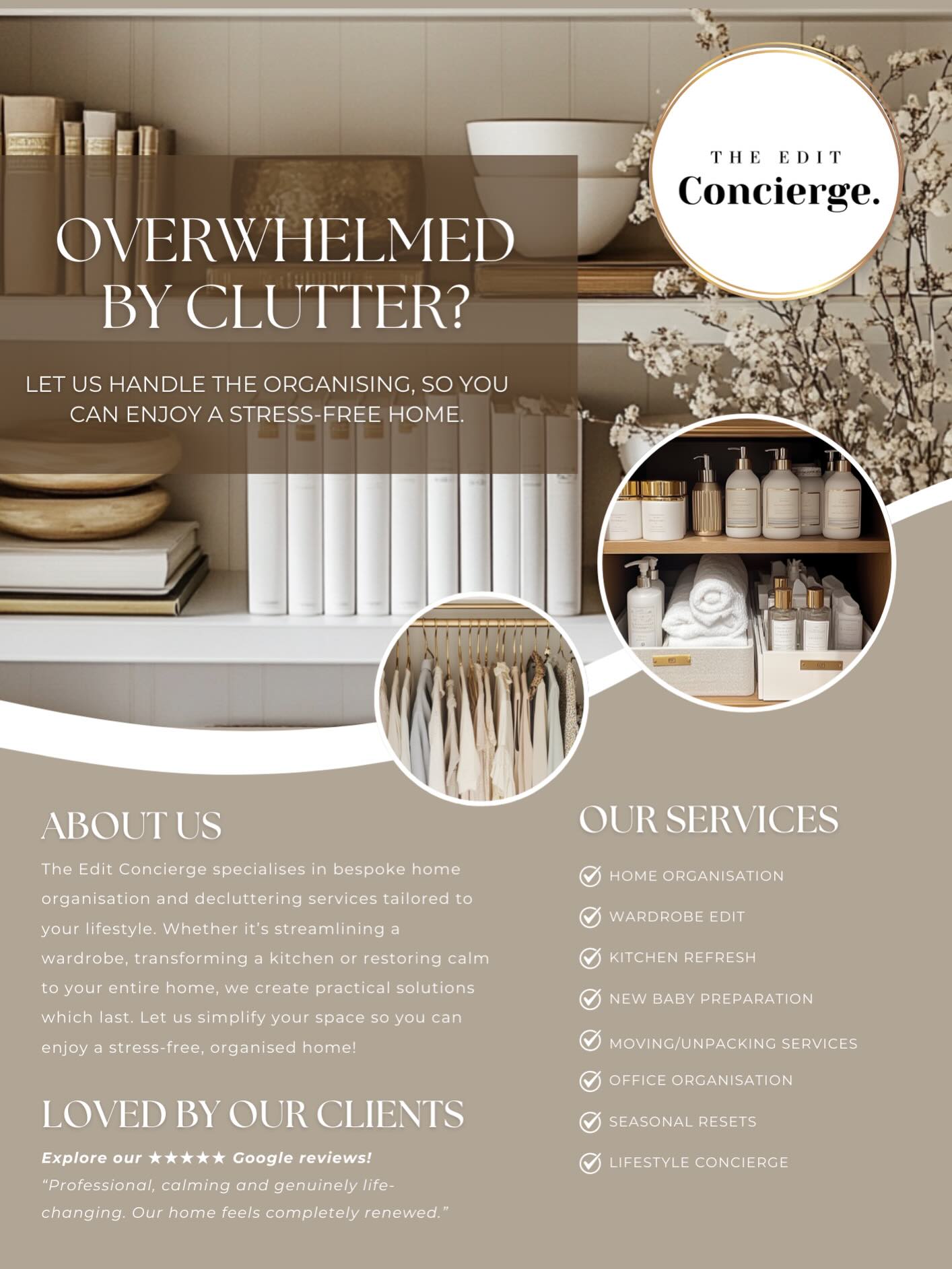 Our new flyers are here ✨
We’d love to know what you think…Let us know in the comments 🤍
#TheEditConcierge #ProfessionalOrganiserUK #HomeOrganiserUK #DeclutteringUK #HomeOrganisation