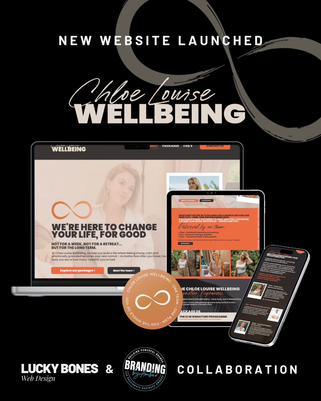 The New Chloe Louise Wellbeing Website Is LIVE! ❤️🔥
Chloe’s new online home has officially launched and we are so proud of this one.
@brandingbyamber and I completely redesigned everything from the ground up so the site finally feels like Chloe
warm, intuitive, grounded, and deeply supportive.
The new CLW website now truly reflects who she is and the transformational work she does:
♾️ A calm, considered space for high achievers navigating chronic or emotional challenges
♾️ Clear pathways into her 1:1 work, healing programmes and wellbeing support
♾️ A brand and layout that honours her story, her values and her clients
This isn’t just a website refresh.
It’s a full alignment of identity, purpose and experience - and it feels so Chloe.
Go take a look 👇
www.chloelouisewellbeing.com