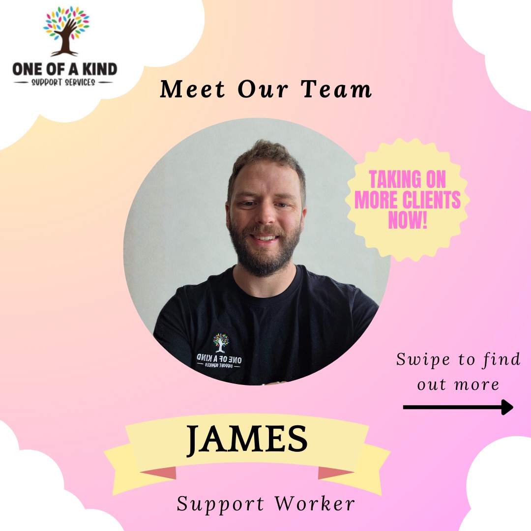 Introducing James! 💫
James is a very caring, helpful, honest and open person who loves seeing the happiness he brings to our people.
James has been doing some great work with children lately and enjoys doing puzzles 🧩 playing games 🎲 building lego, playing all types of sports, ⛹️♂️ having fun exploring and going to the op shops 🧥 to find a good bargain.
It's a pleasure to have you with us James 👏