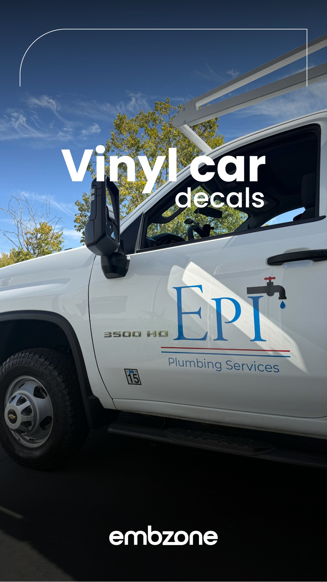 We produced custom vinyl car decals for the EPI Plumbing Services fleet. Our decals ensure clean application and long-lasting visibility on service vehicles.
Thank you for trusting our work, EPI Plumbing Services.
#Embzone #VinylDecals #VehicleBranding #CustomGraphics #EPIPlumbingServices
