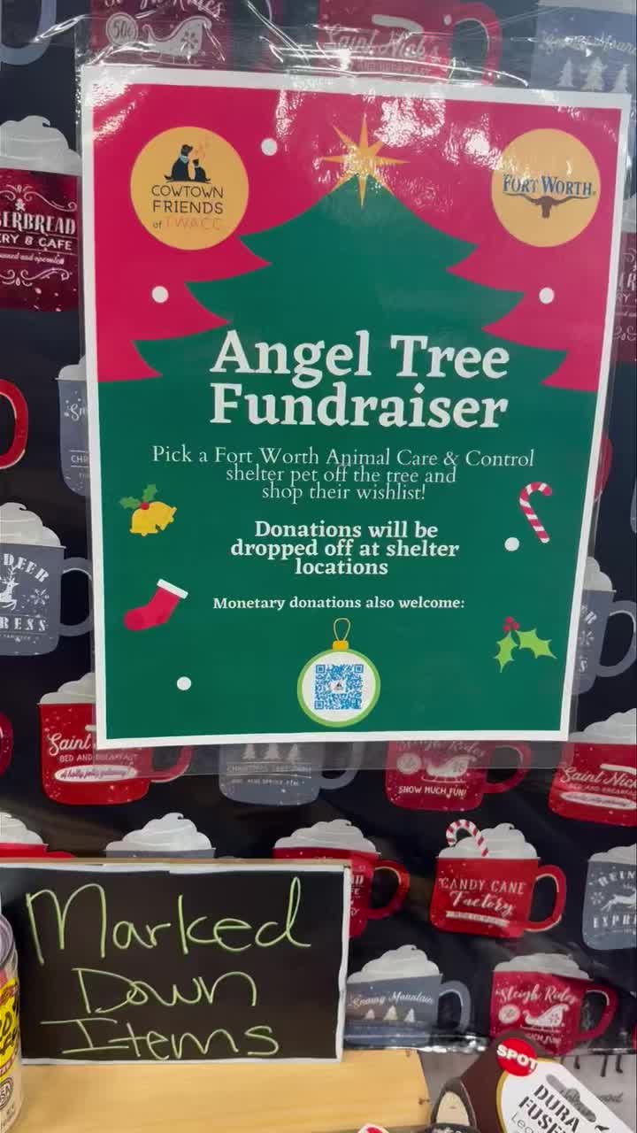 🎄 Spread Some Holiday Magic for Fort Worth’s Animals! 🎄
This season, let’s make sure the animals at Fort Worth Animal Care & Control feel the love too. The Angel Tree at Hollywood Feed (3204 Camp Bowie Blvd, Fort Worth 76107) is up and filled with wish lists from dogs and cats who are waiting for their forever homes — and we can make their holidays a little brighter!
Whether it’s toys, treats, cozy blankets, or essential supplies, every donation makes a real difference. Giving is simple, heartfelt, and a beautiful way to support the animals who need us most.
✨ Pick an Angel. Grant a Wish. Change a Life. ✨
Let’s come together as a community and show these sweet animals they’re not forgotten. If you’re able, please consider choosing an angel from the tree and giving a little holiday cheer. ❤️
#FortWorthACC #AngelTree #AdoptDontShop #GiveBack #HolidayKindness #SupportShelterPets