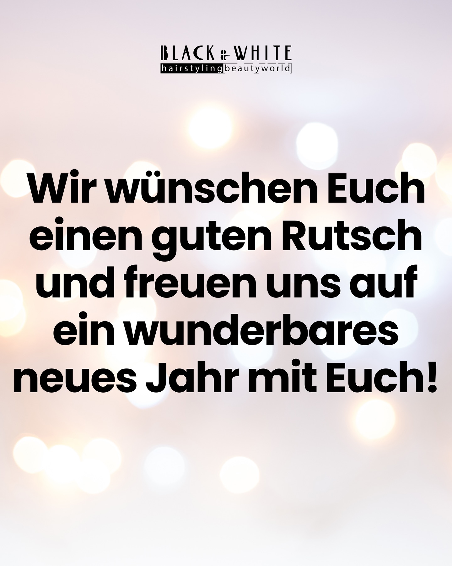Here’s to great hair & better days ✨
Danke, dass ihr 2025 mit uns so besonders gemacht habt. Für euren Support, eure Treue und die ehrlichen Gespräche beim Schneiden, Färben, Stylen.
Wir freuen uns auf neue Looks, neue Ideen und euch, 2026 kann kommen.
Happy New Year from Black & White.
📍 Jetzt schon Januar-Termin sichern: www.blackandwhite.ch
#ZürichHair #BlackAndWhiteTeam #newhairnewyear
