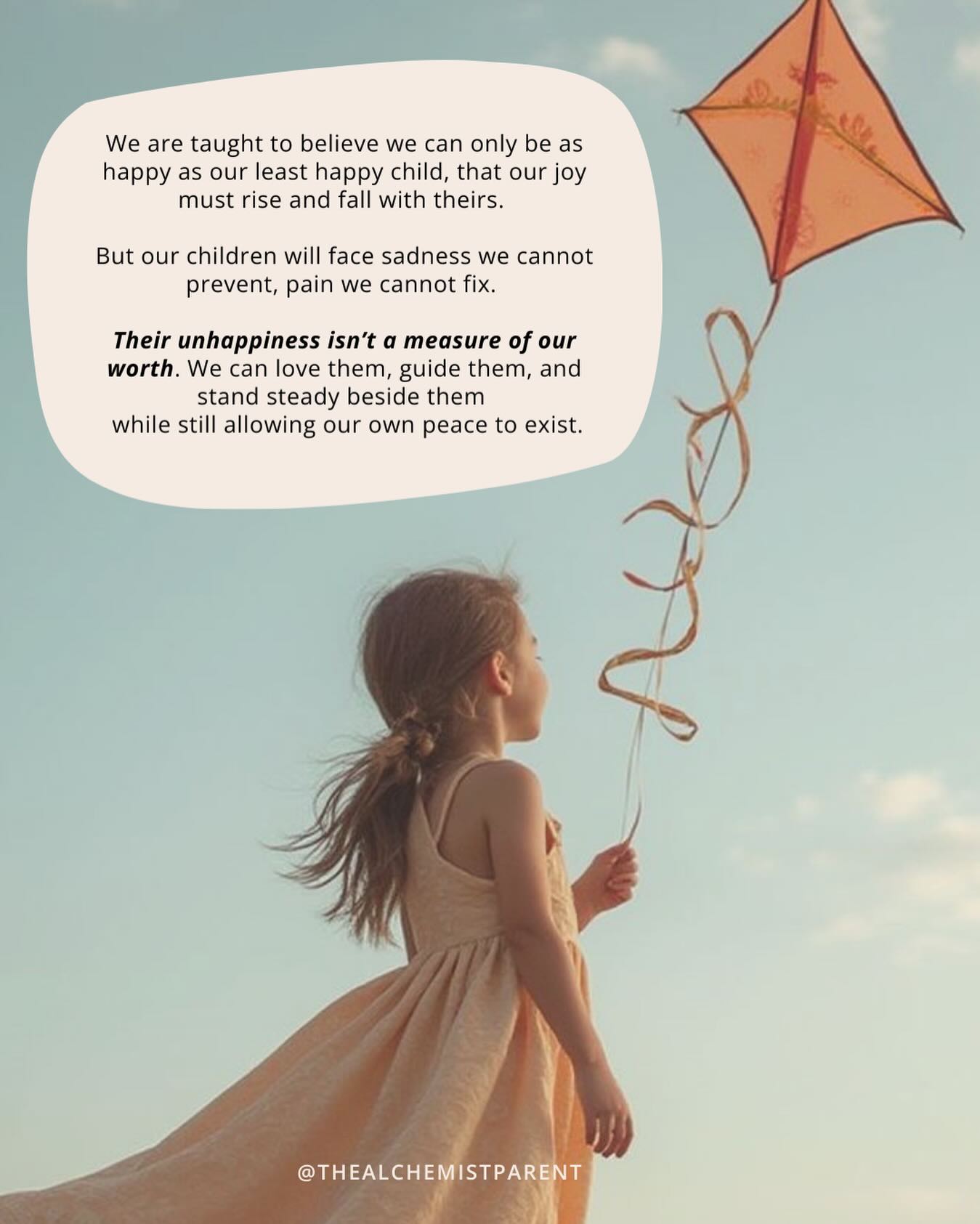 I see this so often in the parents I work with -
we feel only as happy as our least happy child.
It’s one of the hardest parts of parenting - holding our own peace while witnessing our child’s pain. Our nervous system wants to merge with theirs. Their sadness becomes our sadness. Their struggle feels like our failure.
And without realising it, we slip into emotional enmeshment: your feelings become my feelings.
But true presence doesn’t require us to drown with them , it asks us to stay grounded enough to be their anchor.
I’ll be writing more on this soon, because understanding enmeshment, and how to gently untangle it, matters deeply for both parent and child 🙌