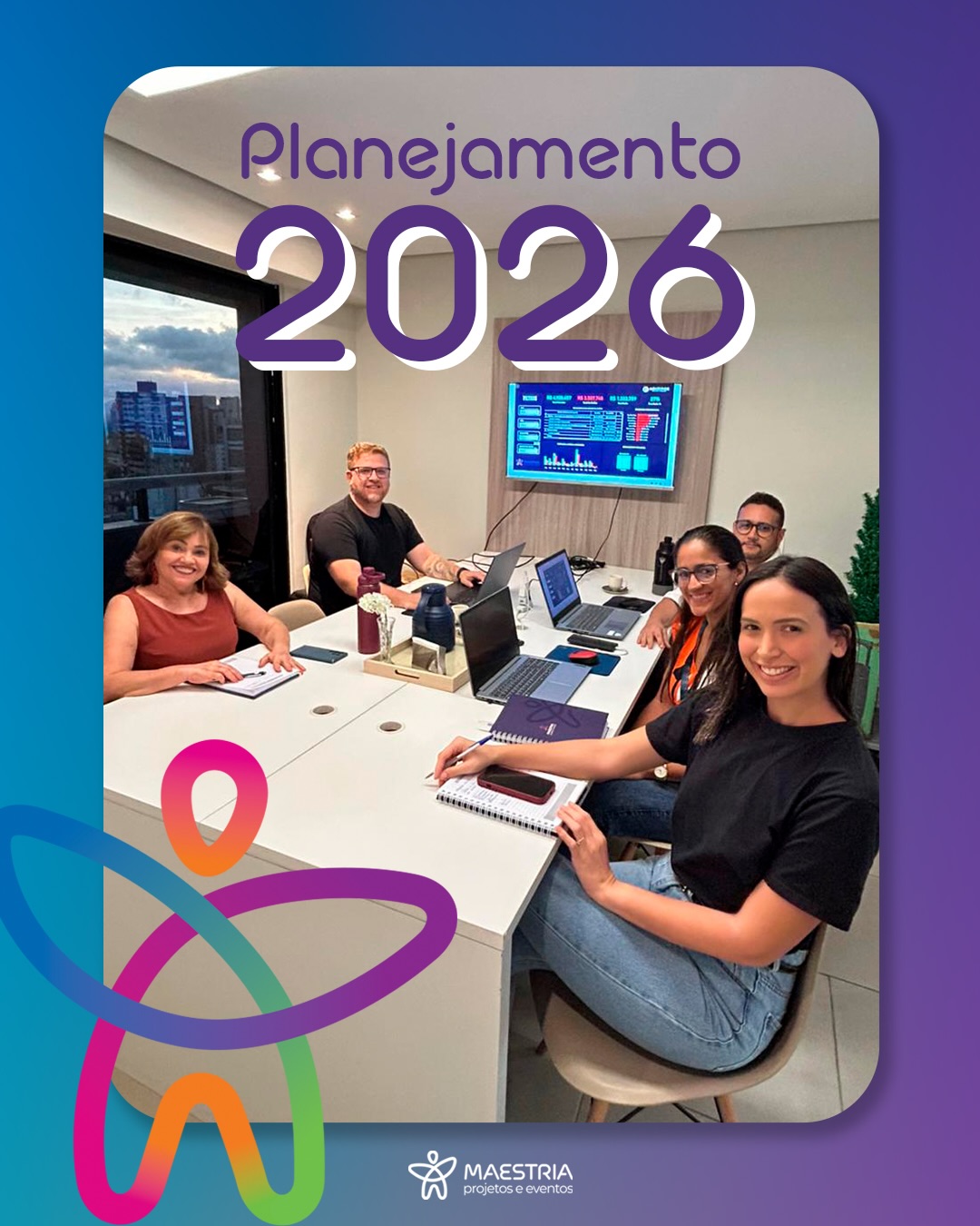 🚀 Planejamento 2026 a todo vapor na Maestria!
Estamos alinhando marketing, financeiro e comercial para construir um ano ainda mais estratégico, sustentável e conectado com o nosso propósito.
Quando as áreas caminham juntas, o resultado é clareza, eficiência e crescimento mais consistente. 💚