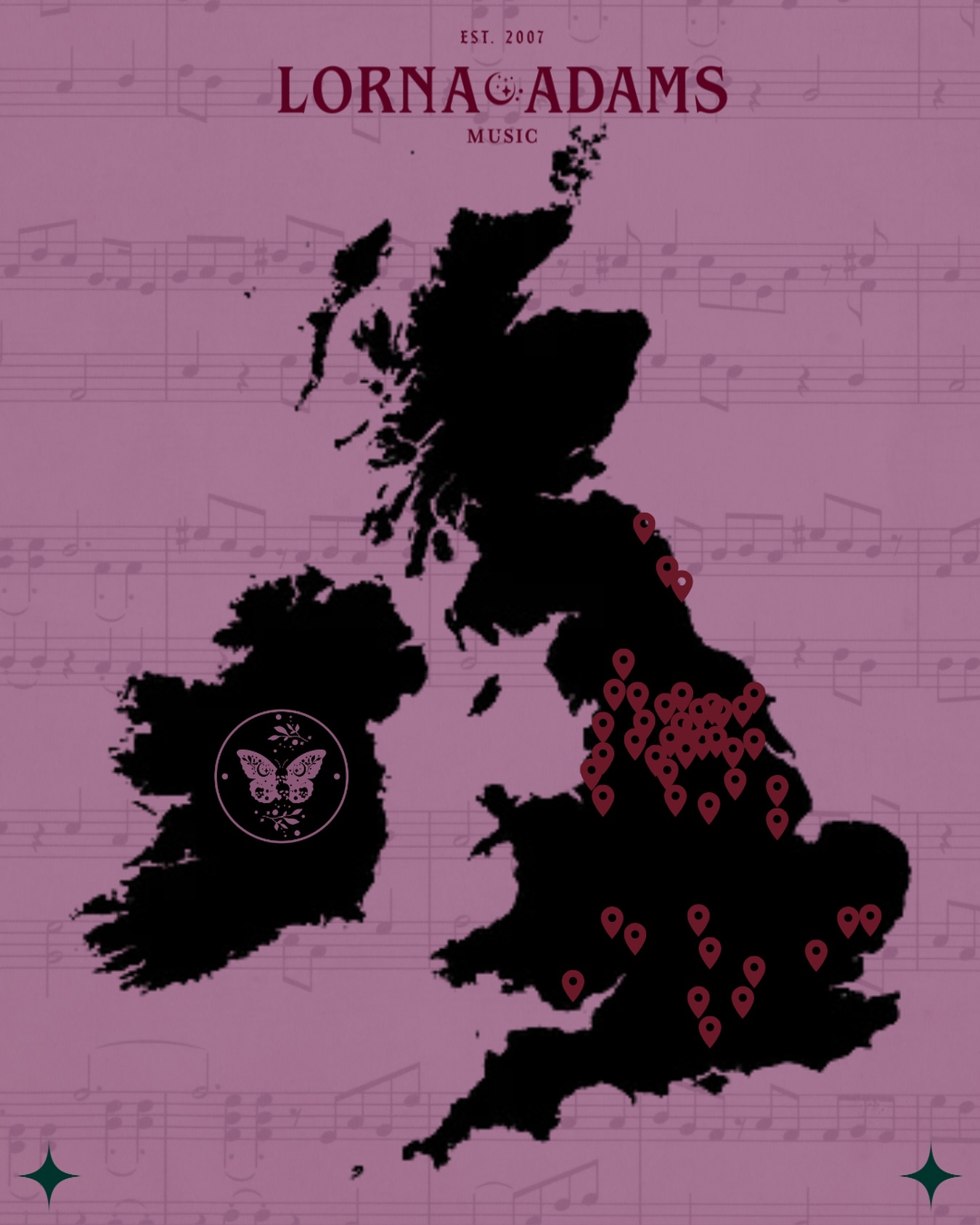 Post inspired by the lovely @emeliarosevocal (she's fabulous, go follow her) but I was interested to see just where I have been this year - and it's safe to say, I get around! 😆 I absolutely love travelling to all these wonderful events, and so grateful for my clients who allow me to share in their special moments! Plenty more of this in 2026/2027 - have car, will travel…. Don't let distance stop you enquiring!