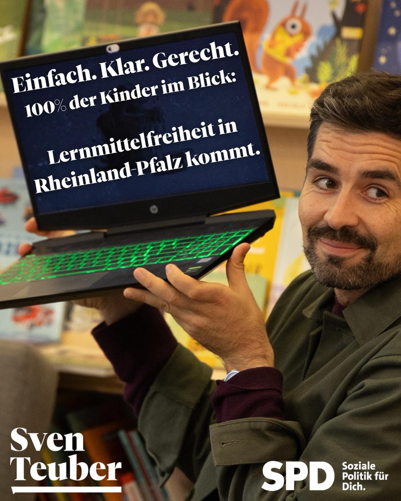 🖊️Ihr kümmert euch um Stifte, Schere und Papier, den Rest liefern wir. 📚
Mit der SPD Rheinland-Pfalz und unserem Ministerpräsident Alexander Schweitzer arbeite ich konsequent weiter daran, dass alle Kinder gleiche Chancen haben. Für so viele Familien im Land wird das Leben dadurch leichter und bezahlbar. 🧑🧒🧒🧑🧑🧒🧒
Schulbücher, Arbeitshefte summieren sich über die gesamte Schulzeit auf viel Geld. Für eine Familie mit zwei Kindern bedeutet unsere Lernmittelfreiheit: 2500 Euro Entlastung.
💯Einfach. Klar. Gerecht. 100% Kinder im Blick. Weil Bildung zu 100% aus Chancen, Leistung und Kompetenzen bestehen soll, 0% aus Herkunft oder Geldbeutel.
#schule #bildung #politik #bildungspolitik #spd #spdrlp #alexanderschweitzer #sventeuber #trier #trierimlandtag #kinderstärken #starkekinder