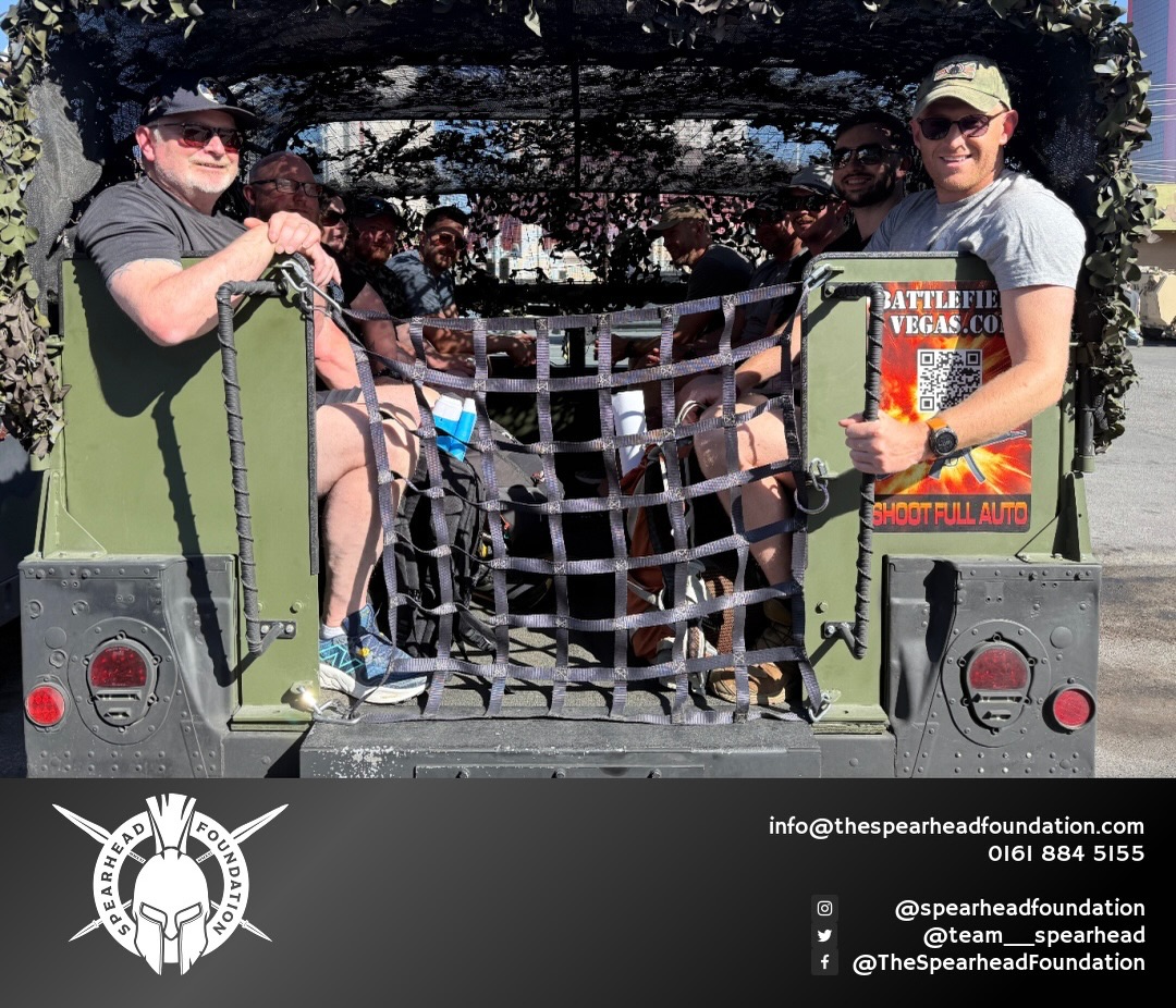 Flashback to our Las Vegas takeover 20 of us out there, and the veterans only paid £1,250 while The Spearhead Foundation covered the rest. Yep, five days in Vegas for that!
We sorted a range package, breakfast and dinner, a cheeky stroll, a “rubbish shirt” night with beers and hot dogs, flights, hotel the full works. The foundation picked up three-quarters of the bill, and because of that everyone actually got to do Vegas properly: shows, sports cars to the dam, bodybuilding gyms, golf you name it everyone did it. Some people even got married (really).
Absolute madness. Unreal experience for everyone.