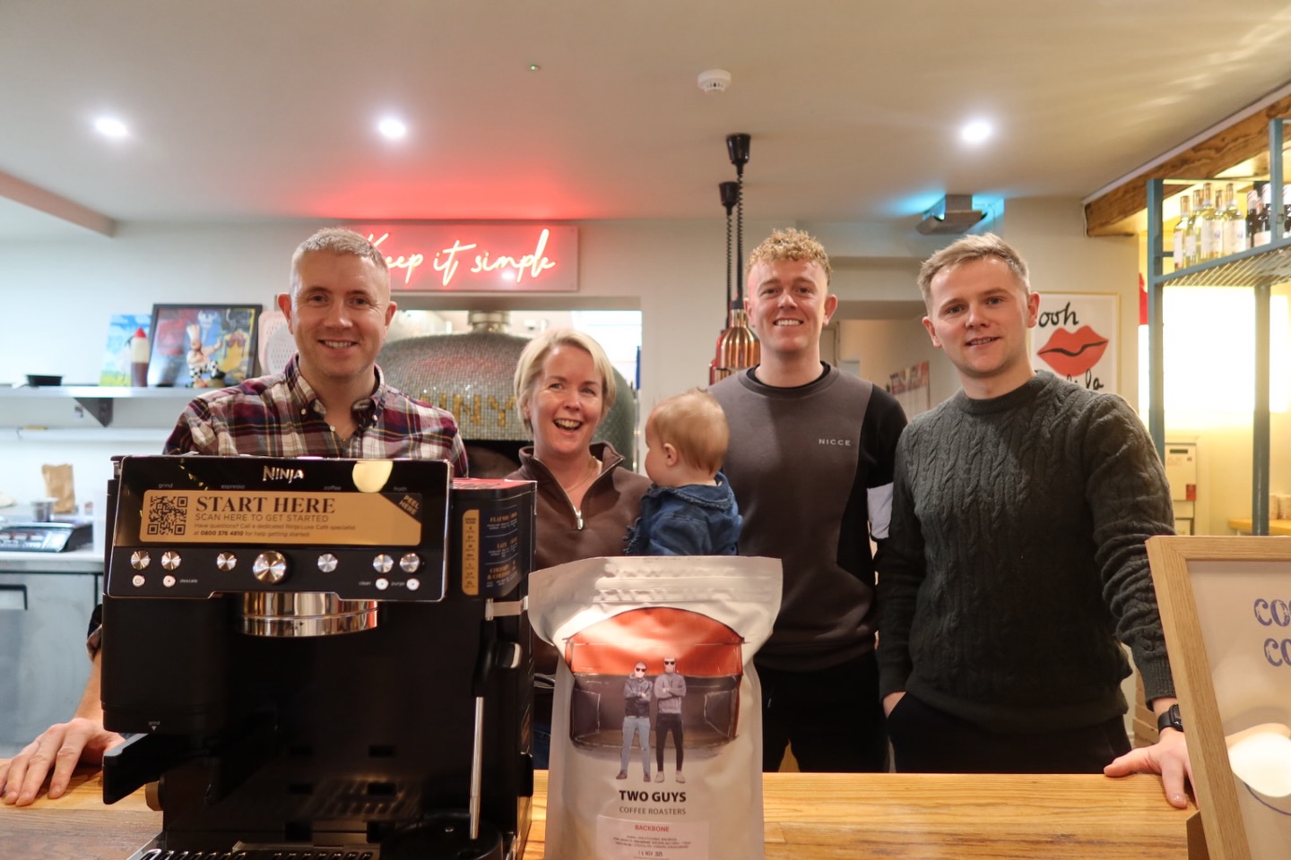 GIVEAWAY WINNER
Congratulations Roisin Mone on winning our recent giveaway of the New Ninja Home Espresso Machine from @watterselectrical , 1kg of coffee from @two_guys_coffee and the meal for two in KIS
Thank you all for entering