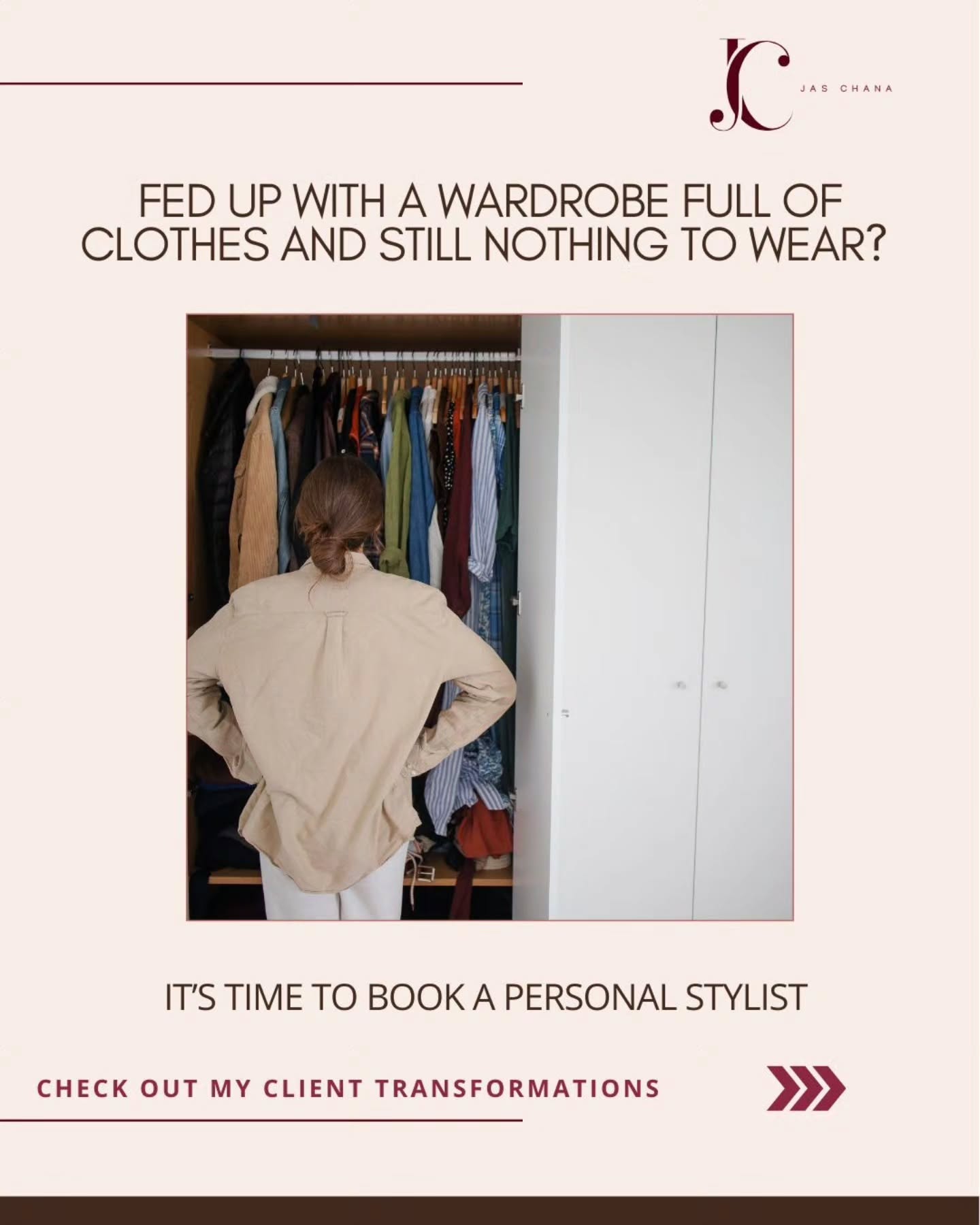 These client transformations are proof that when you invest in yourself, everything shifts - your confidence grows, your clarity returns, and you finally build a wardrobe you truly LOVE. 💫
I’ve had the privilege of supporting so many incredible women, each with their own stories, struggles, and goals.
Some spent years feeling uncomfortable in their bodies, others felt lost in their style, and many were simply too busy to prioritise themselves.
But no matter their age, shape, or lifestyle, each woman reached that powerful moment when she decided it was time for change.
Through our styling sessions, they gained the knowledge, tools, and confidence to dress in a way that feels authentic, comfortable, and empowering.
If you’re ready to look in the mirror and feel that same sense of confidence and ease…
👉 Checkout my services at www.jaschana. com or Get in touch with me Jas hello@jaschana.com.
#personalstylingservices #personalstylistessex personalshopperlondon - personalshopperlondon - client transformations