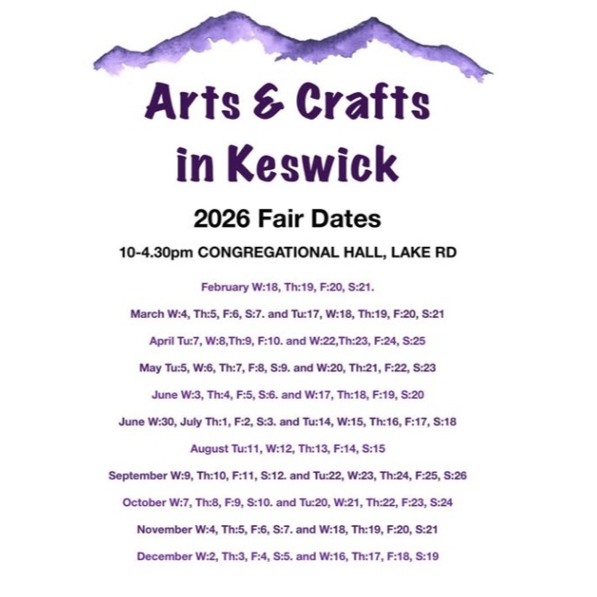 🤩Really excited to finally announce this new venture for 2026!! 🥳
As many of you know, since 2021, I've been trading a couple of times a year at a fair run by 'Crafts of the North' on Lake Road in Keswick.
However, over the past few months, I've been lucky enough to be involved in setting up an alternative collective called 'Arts & Crafts in Keswick'.
We are a fresh new collective of unique and contemporary Cumbrian artisans, whose objective is to support and showcase beautiful, quality handcrafted work created by anyone wishing to share their passion at a flexible and friendly bi-weekly event.
Our fairs will be running alongside the 'Crafts of the North' Group - Same Venue, Wednesday through to Saturday as before, but just alternating weeks! 😍
Please head over to our FACEBOOK page using the link in bio or below, but do remember to 'Like' AND 'follow'?
Over the next 10 weeks, we will be uploading lots of updates and news, as well as introducing you to our 25+ members, properly launching our website and providing more details about our opening week in February!
https://www.facebook.com/profile.php?id=61584005638203
#cumbriancraft #handmade #handcrafted #artisan #passionandpurpose #cumbria #cumbrialife #keswick #stainedglass #stainedglassart #creative #creativecommunity #collective #lakedistrict #EqualityMatters #crafts #artist #craftfair
@edenvalleyartisticnetwork @arts_cumbria @cumbrialifemag @whatsonincumbria @visitkeswick @the_makers_mill @hare_hill_barn @rheged_centre @wordsworthgrasmere @tulliecarlisle @make_it_at_market @bbcone @britboxtv @gatherennerdale @thehappyherdwick
