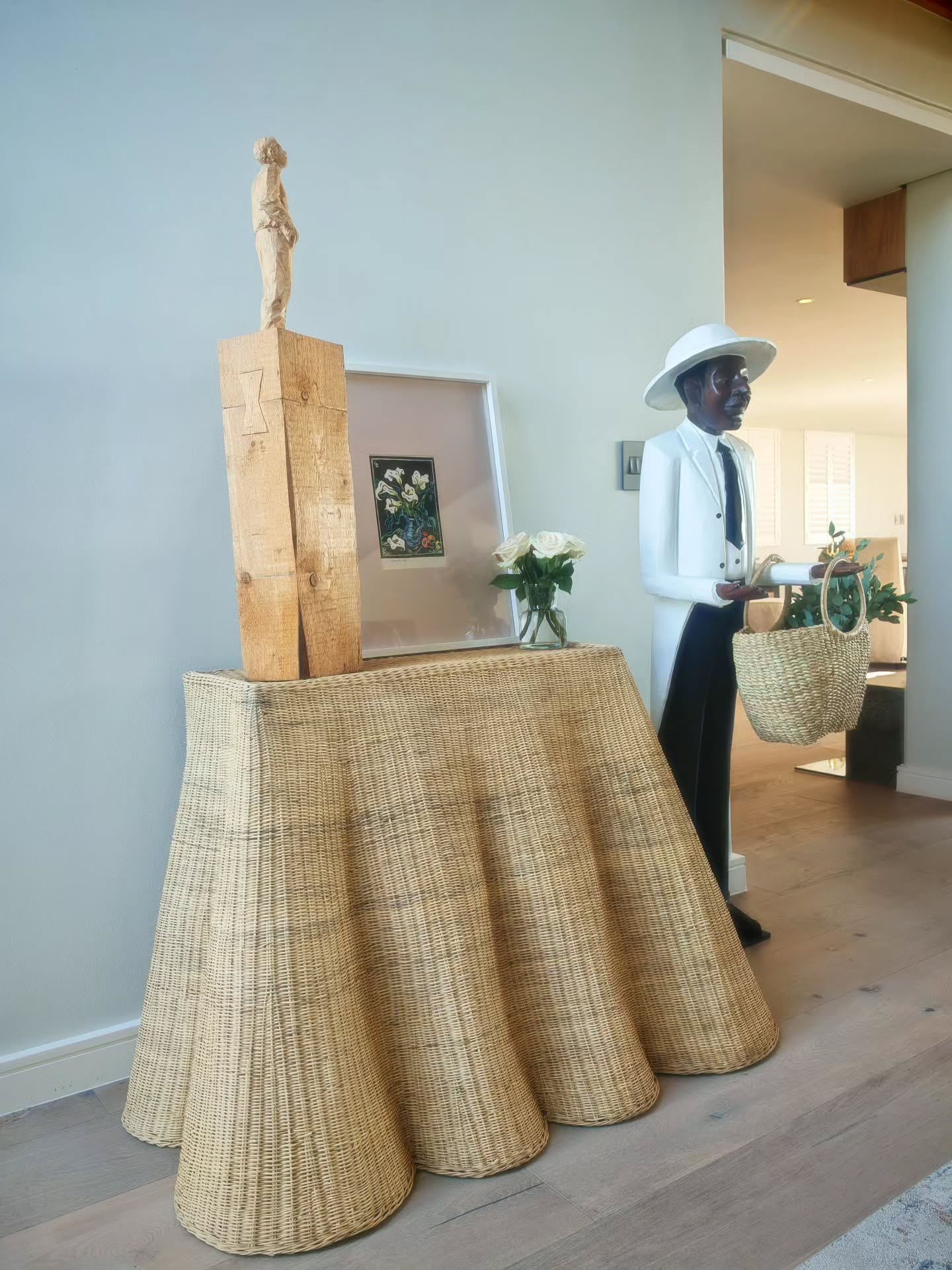 Meet The Scallop Side Server
Where ocean inspiration meets artisan craftsmanship.
Designed with soft, wave-like curves and a skirt-style scalloped edge, this piece brings coastal serenity and timeless elegance into any space.
Each one is handwoven by Malawian artisans using natural cane - every arch, every detail, shaped with skill and intention.
It’s more than storage. It’s a statement.
A conversation piece.
A touch of ocean rhythm in the heart of your home.
Perfect for entrances, dining spaces, bedrooms or living areas, wherever beauty deserves a moment.
Handwoven
Ocean-inspired scallop design
Functional + unforgettable
A piece as poetic as the coast itself.
#MalawiCaneCollection #ScallopSideServer #CoastalLiving #BohoHomeDecor #WovenFurniture #HandmadeWithHeart #InteriorDesignSA #NaturalMaterials #SustainableDesign #ArtisanMade #SlowDesign #StatementPiece #HomeDecorZA