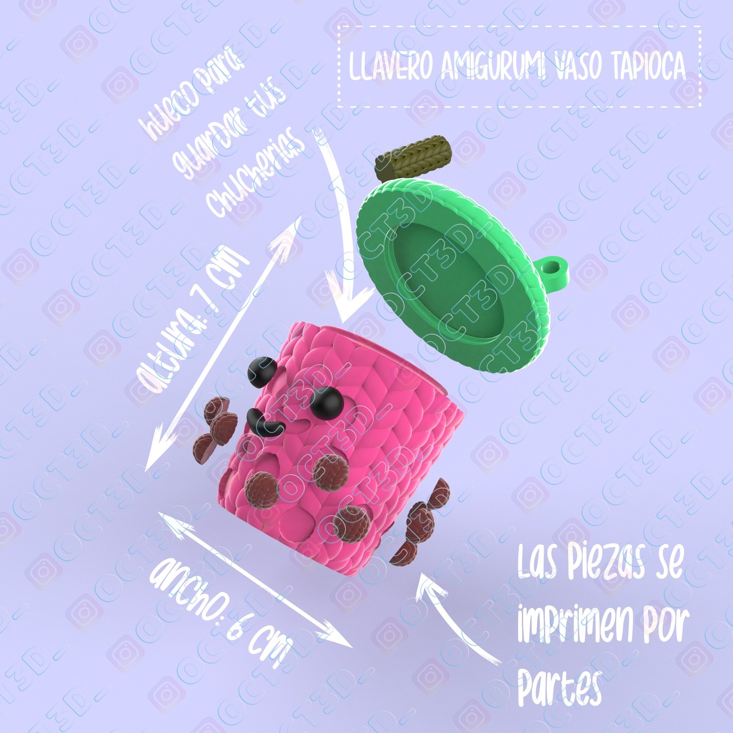 Agradecemos a nuestros clientes por sus ideas y permitirnos llevarlas a la realidad a través de nuestro estudio :)
#tapioca
#amigurumis
#3dprint
#diseño3d
#impresion3d