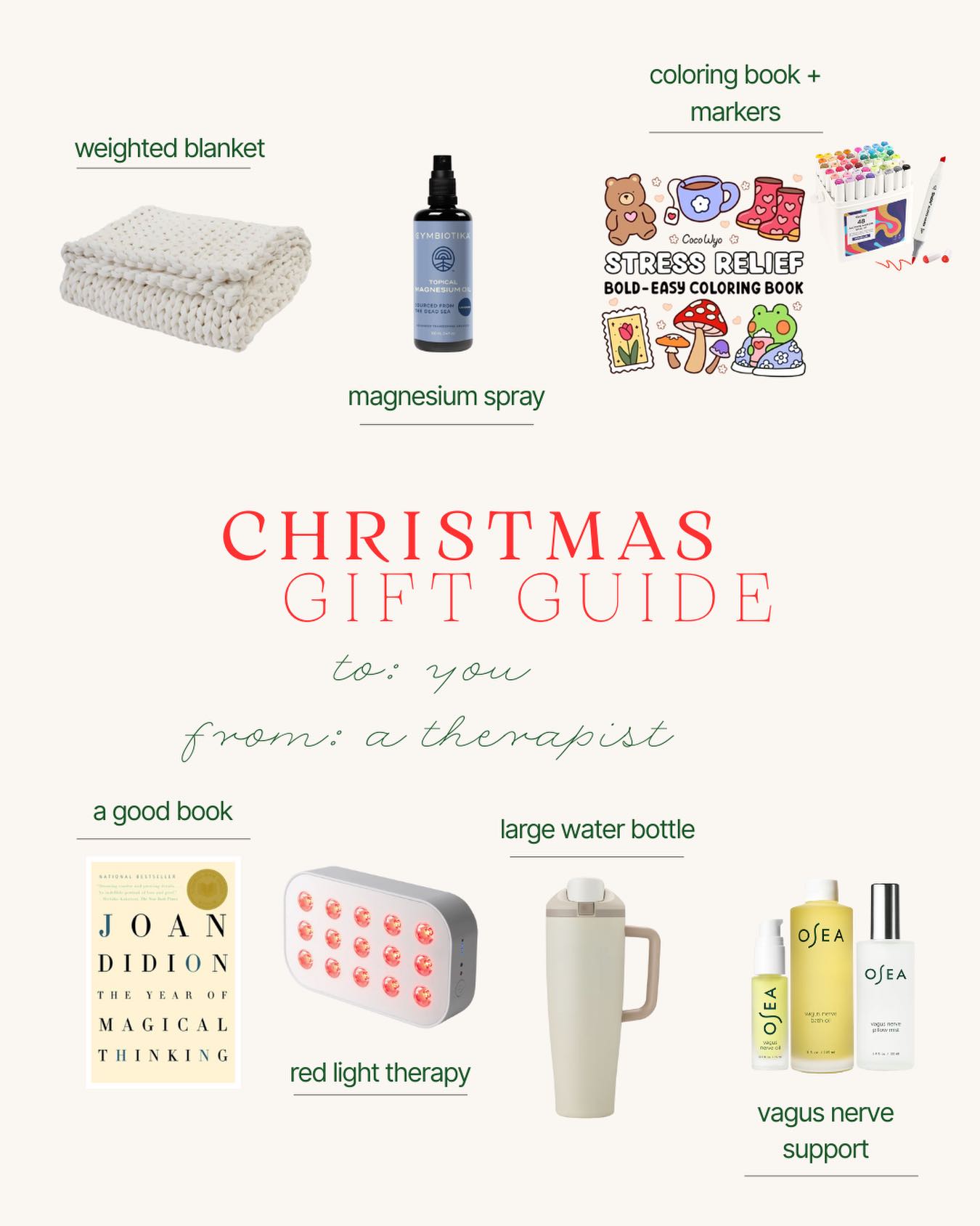 Your Poppy Counseling approved self-care Gift Guide!!
A therapist approved list of meaningful, regulation-supporting gifts for yourself, or someone special in your life✨🌲♥️