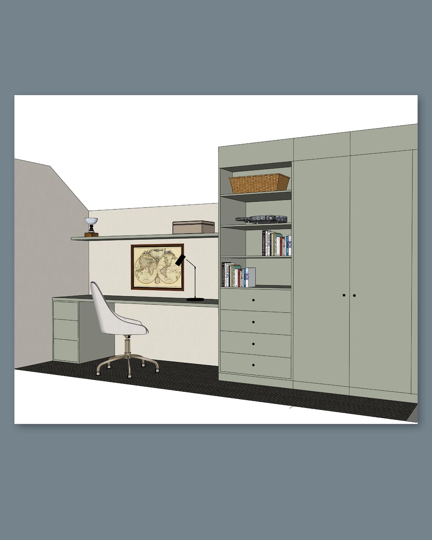 Ibland kräver designen att man presenterar sina idéer i 3D. I det här projektet ritades det in en hel del platsbyggda möbler i barnrummen och för att kunna visualisera bäst för kunden valde jag att visa rumsligheten lättast så.
Denna gången la jag inte till så mycket detaljer i ritningarna utan valde att fokusera på rumsligheten som de platsbyggda möblerna ger för att se volym och färger tillsammans. Med önskan om mer förvaring i båda rummen i kombination med snedtak blev lösningen att jobba med både lägre möbler, inbyggda lösningar och en sänglösning i en gammal kattvind. Här fanns mycket yta att utnyttja och därför kändes det naturligt att låta mycket bli fast inredning.
Jag blir också helt varm i kroppen när jag läser kundens omdöme av mig - detta har varit ett så roligt projekt och jag är så glad att jag fick vara en del av den här familjens renoveringsresa!
#platsbyggdgarderob #platsbyggdamöbler #platsbyggtskrivbord #barnrumsinspiration #gröngarderob #blågarderob #kundprojekt #inredningsdesigner #inredarenorrköping #inredarenyköping #inredareöstergötland