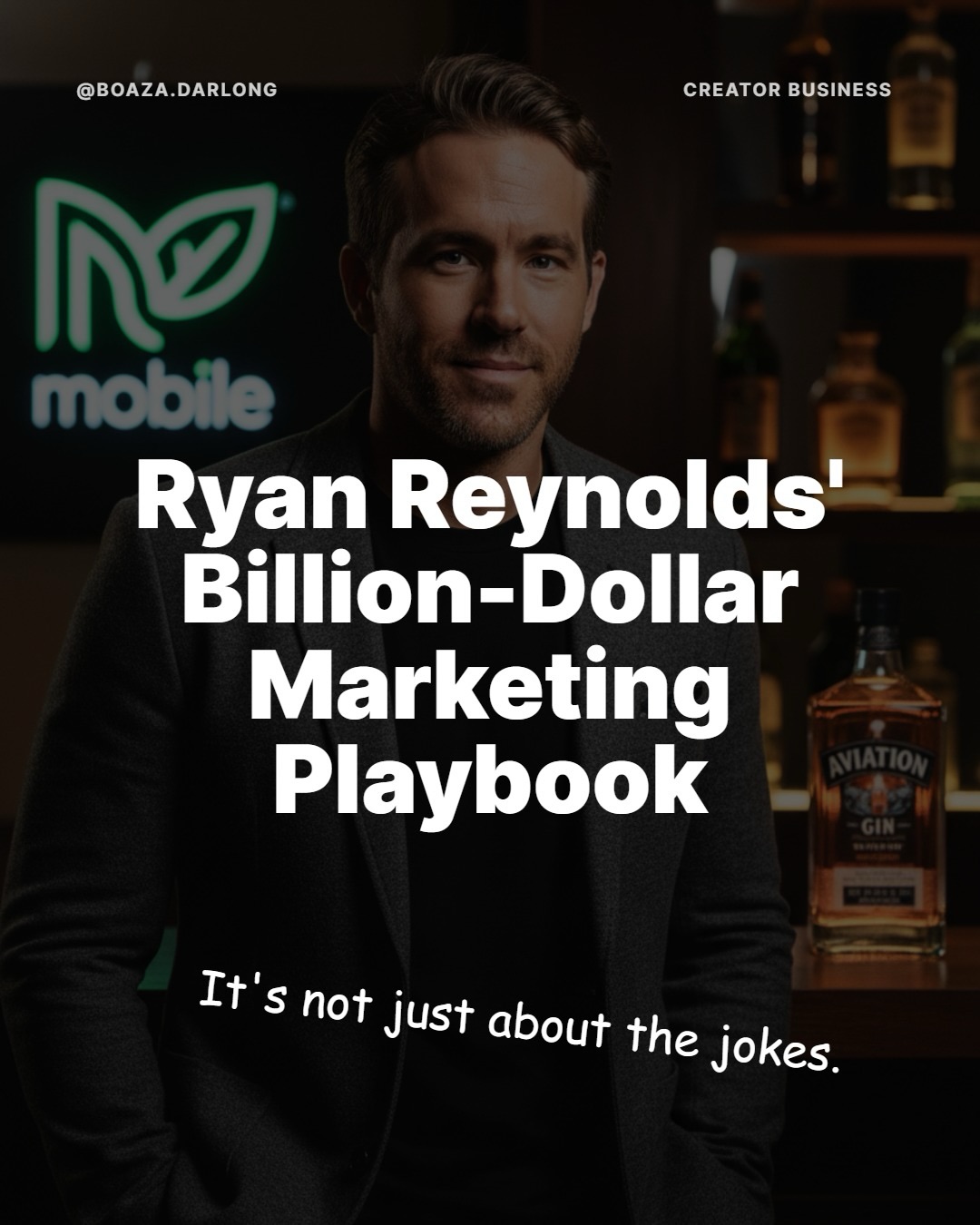 Ryan Reynolds didn’t just endorse brands; he became the brand. Here’s the playbook he used to turn Aviation Gin and Mint Mobile into billion-dollar exits through sheer marketing genius.