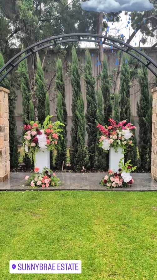 We work in the rain hoping it would be clear for the magical moment ❤️❤️