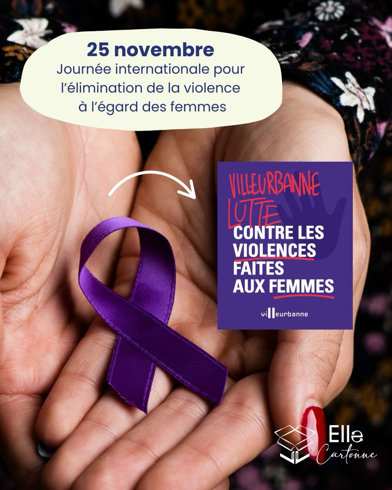 Du 24 au 29 novembre, @villeurbanne organise une semaine de #sensibilisation contre les violences faites aux #femmes : conférences, tables rondes, spectacles… un programme riche pour parler de reconnaissance, de reconstruction et de changement.
Cette initiative locale s’inscrit dans le cadre de la campagne internationale des « 16 Jours d’activisme contre la violence basée sur le genre à l’égard des femmes et des filles », qui démarre le 25 novembre, à l’occasion de la Journée internationale pour l’élimination de la #violence à l’égard des femmes, et se poursuit jusqu’au 10 décembre, Journée des droits humains.
De notre côté, chez Elle Cartonne, notre démarche s’inscrit dans la création d’un environnement permettant aux femmes de se renforcer, de se projeter et de créer du lien.
📌 Découvrez le programme complet proposé par la Ville et les associations engagées :
👉 https://viva.villeurbanne.fr/l-essentiel/2025/octobre/une-semaine-contre-les-violences-faites-aux-femmes
📞 Si vous êtes victime ou témoin de violences : 3919 — numéro national d’écoute.