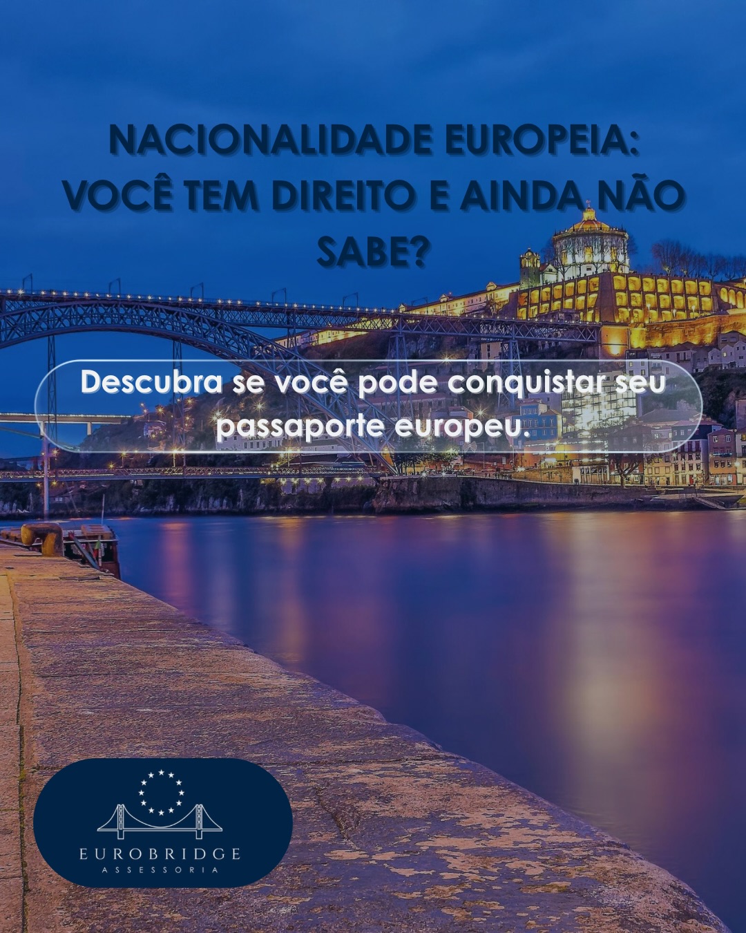 Nacionalidade europeia não é só um sonho distante – para muitos brasileiros, é um direito que ainda não foi descoberto. 🇪🇺✨
Se você tem pais, avós ou bisavós portugueses ou italianos, ou sabe que sua família tem origem europeia, pode existir um caminho para o seu passaporte europeu.
Na Eurobridge Assessoria, nós:
🔹 Analisamos se você tem direito à nacionalidade
🔹 Orientamos sobre os documentos necessários
🔹 Acompanhamos o processo junto às autoridades competentes
🔹 Cuidamos de cada etapa com segurança e transparência
👉 Quer saber se você tem direito?
Envie no direct os dados de origem da sua família (pais, avós, bisavós) ou clique no link da bio e solicite sua análise inicial personalizada.
Eurobridge Assessoria – Conectando você ao mundo. 🌍