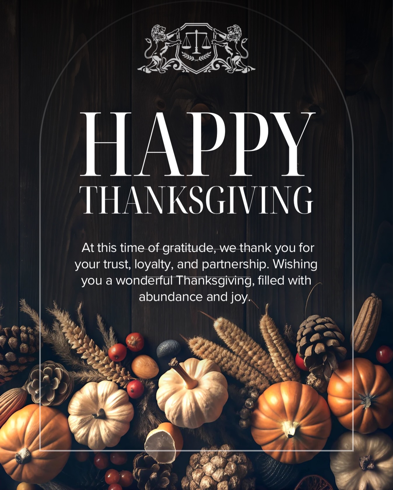 Happy Thanksgiving from the Law Offices of Veronica Lopez-Calleja, P.A.!
Today, we pause with gratitude for our clients, colleagues, community partners, and the families we are blessed to serve. Family law is more than case files and court hearing, it’s walking alongside people during some of the most transformative moments of their lives.
Thank you for trusting our team with your families, your futures, and your peace of mind.
May your day be filled with warmth, love, and moments of rest.
Wishing you and your loved ones a beautiful Thanksgiving.