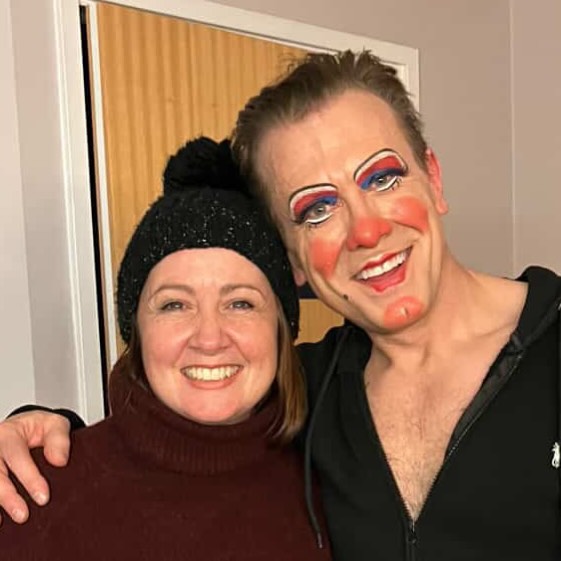 Fifteen years on from my first pantomime @theatre.severn and a visit from @_lydiagriffiths who played princess to my Twankey, such happy memories and lovely to meet up after all these years