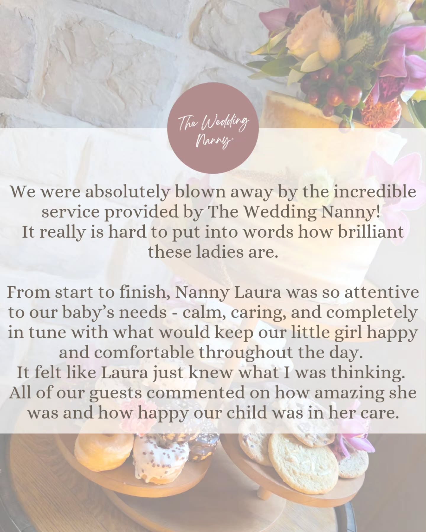✨️Another beautiful reminder of why we love what we do✨️
Caring for children on a couple's most important day is such an honour and knowing families feel seen, supported and able to fully enjoy their wedding means everything.
Thank you to this lovely family for their kind words it truly fills our hearts
.
.
.
#weddingnanny #theweddingnanny #weddingchildcare #weddingservices #nannyuk #ukwedding #weddingplanning #weddingdayhelp #childcareprovider #eventnanny #parentsatweddings #weddinginspiration #professionalnanny #familyfriendlywedding #bigdaybliss