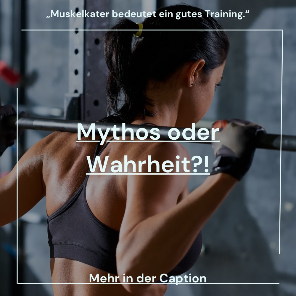 Mythos oder Wahrheit? 🤔
„Muskelkater bedeutet ein gutes Training.“ 💥❌
Auflösung: TEILWEISE MYTHOS! ✅
Erklärung:
Muskelkater entsteht durch kleine Mikroverletzungen in der Muskulatur, meist bei ungewohnten oder sehr intensiven Belastungen. Er ist kein direkter Beweis für ein effektives Training. Fortschritte entstehen durch regelmäßiges, sauberes Training mit ausreichender Regeneration – nicht durch Schmerzen. In Physiotherapie und Training achten wir genau auf diese Balance. 🔄💪
Fazit:
Ein gutes Training fühlt sich effektiv an – nicht schmerzhaft! 🌟