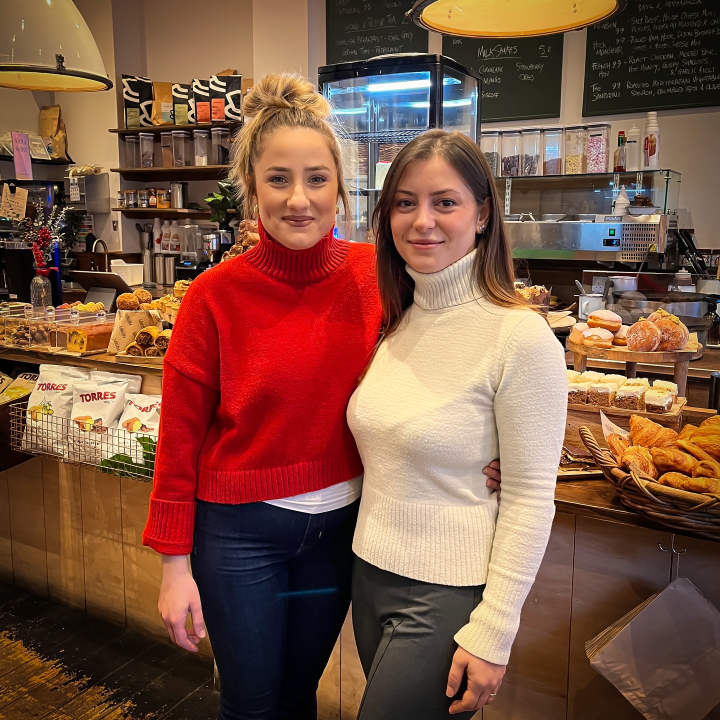 Gorgeous gals, Madi and Kejsi are here to ensure our Parsnips Cafè is always warm, cosy and inviting. Their displays will make your mouth water and your cravings kick in.
You’ll be hard pushed to walk by without feeling the temptation to pop in for a little something…😉.
#parsnipsofteddington #parsnipscafe #pastriesfordays #cafè #cafeculture #cafegram #cafegourmet #cafelover #cafespecial #cafelover #cafetime #pastryshop #pastrydelights #pastryelite #pastrylover #pastryaddict #pastrygram