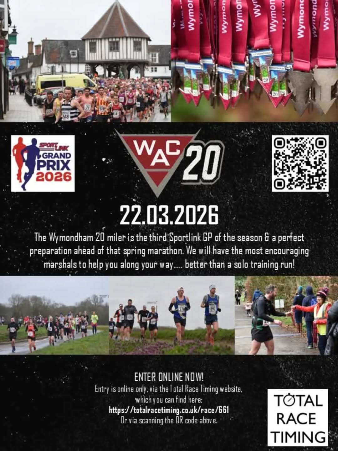 With less than 80 places left to sell for our NYD10k, we are excited to announce that entries are now open on @totalracetiming ( https://totalracetiming.co.uk/race/661 ) - this is the third race of the @sportlinkgp Series for 2026 - Whether you are looking to enter as part of your marathon training or fancy giving the race a go in itโs own right, itโs an enjoyable and competitive event!