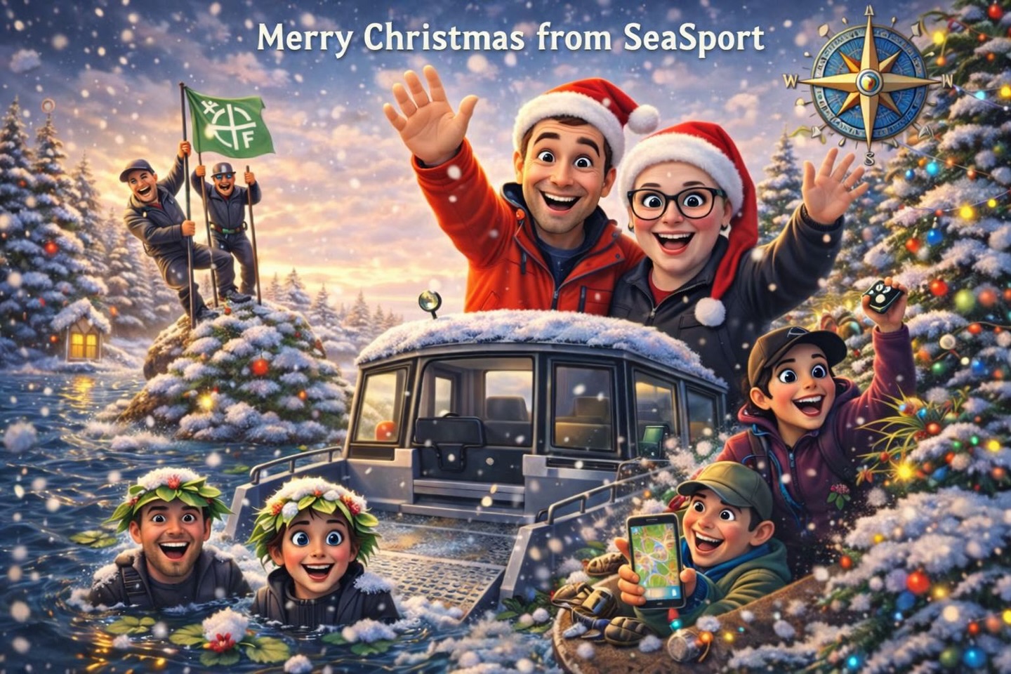 🎄 Hyvää joulua! 🎄
Tämä vuosi on tuonut mukanaan saaristotuulta, elämyksiä ja hetkiä, joista jää hyvä mieli pitkäksi aikaa. Kiitos kaikille, jotka ovat olleet mukana matkassa tavalla tai toisella – te teette SeaSportista sen, mitä se on.
Julkaisimme tänään pienen jouluisen geokätköily- yllätyksen kiitokseksi tästä vuodesta… ja ei siinä vielä kaikki 👀
Lisää on tulossa, joten stay tuned!
Ja vinkkinä vielä: veneemme ovat yhä vesillä ja valmiina lähtöön, jos vaikka välipäivinä tekisi mieli suunnata saaristoon ja hengittää hetki merituulta 😉❄️
Toivotamme teille rauhallista joulua ja elämyksellistä uutta vuotta – täynnä liikettä, luontoa ja hyviä hetkiä.
God Jul | Hyvää Joulua | Merry Christmas
🌊✨
SeaSport