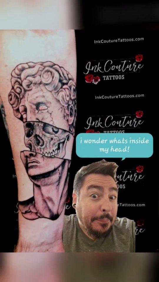 insane in the membrane!
.
.
.
#mttattoos #skull #blackandwhite